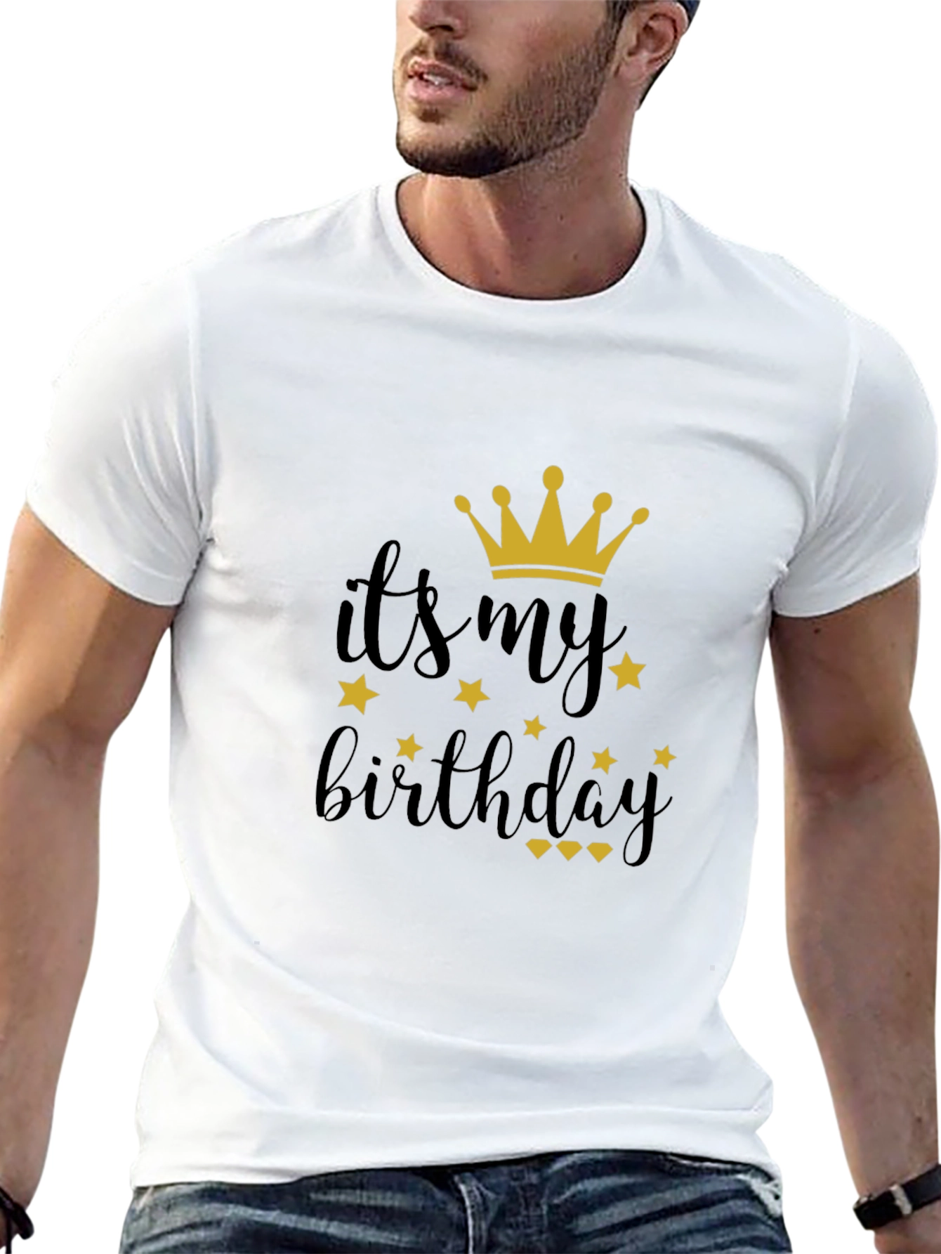 Black Birthday Crown Graphic Tee - It's My Birthday! view 13