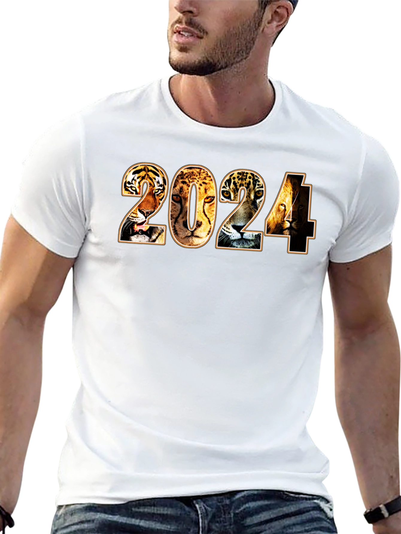 Black 2024 Animal Print T-Shirt view 13