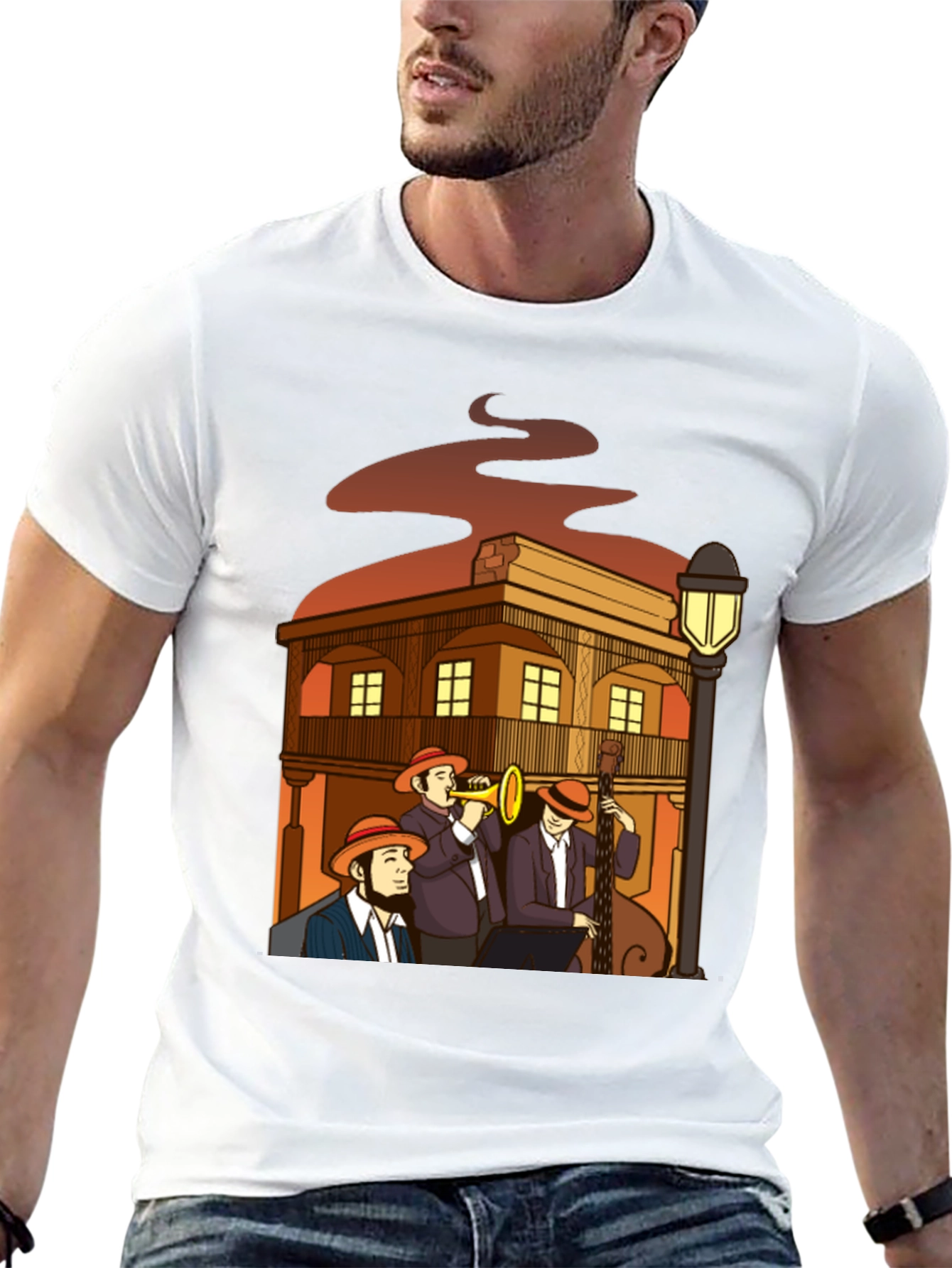 Black Jazz Band T-Shirt - New Orleans Style view 13