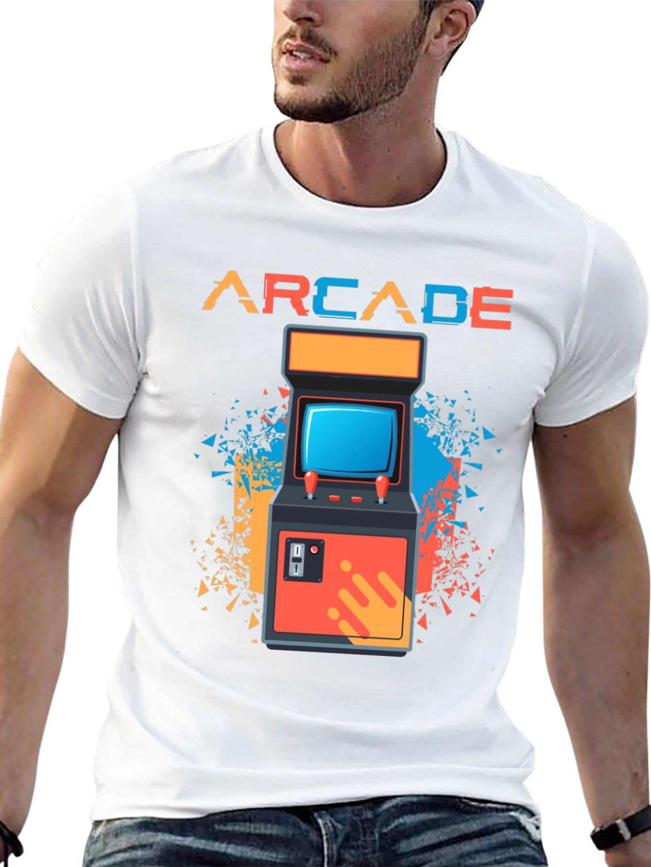 Black Arcade Gaming Retro T-Shirt - Classic Gamer Tee view 13