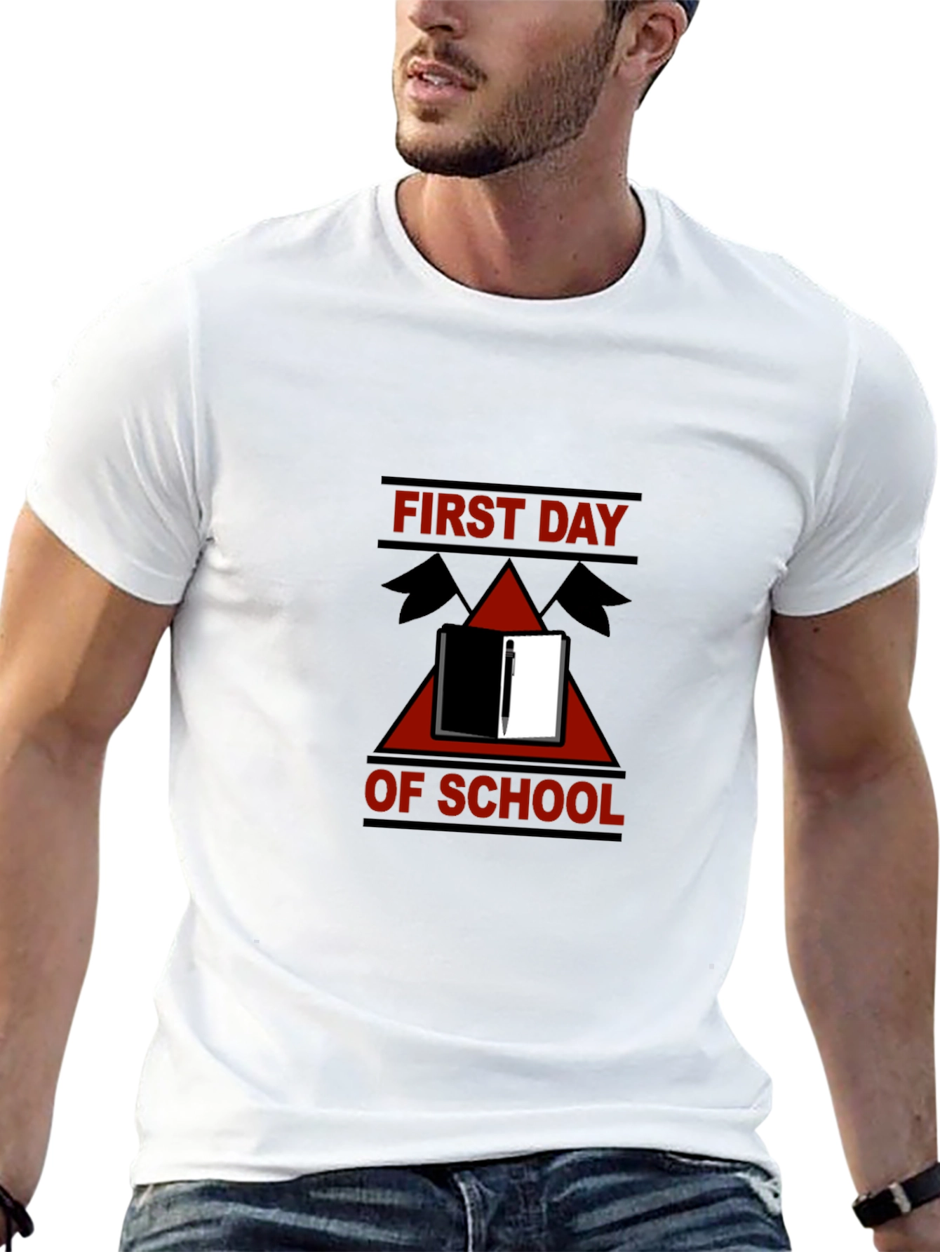 Black First Day of School T-Shirt, Back to School Tee view 13