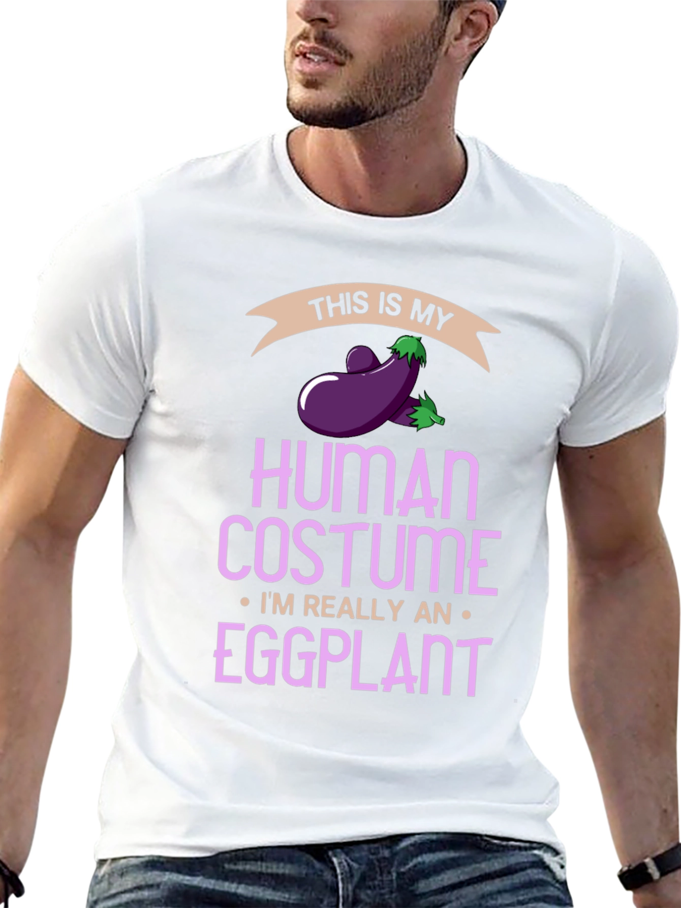 Eggplant Human Costume Funny T-Shirt - 13