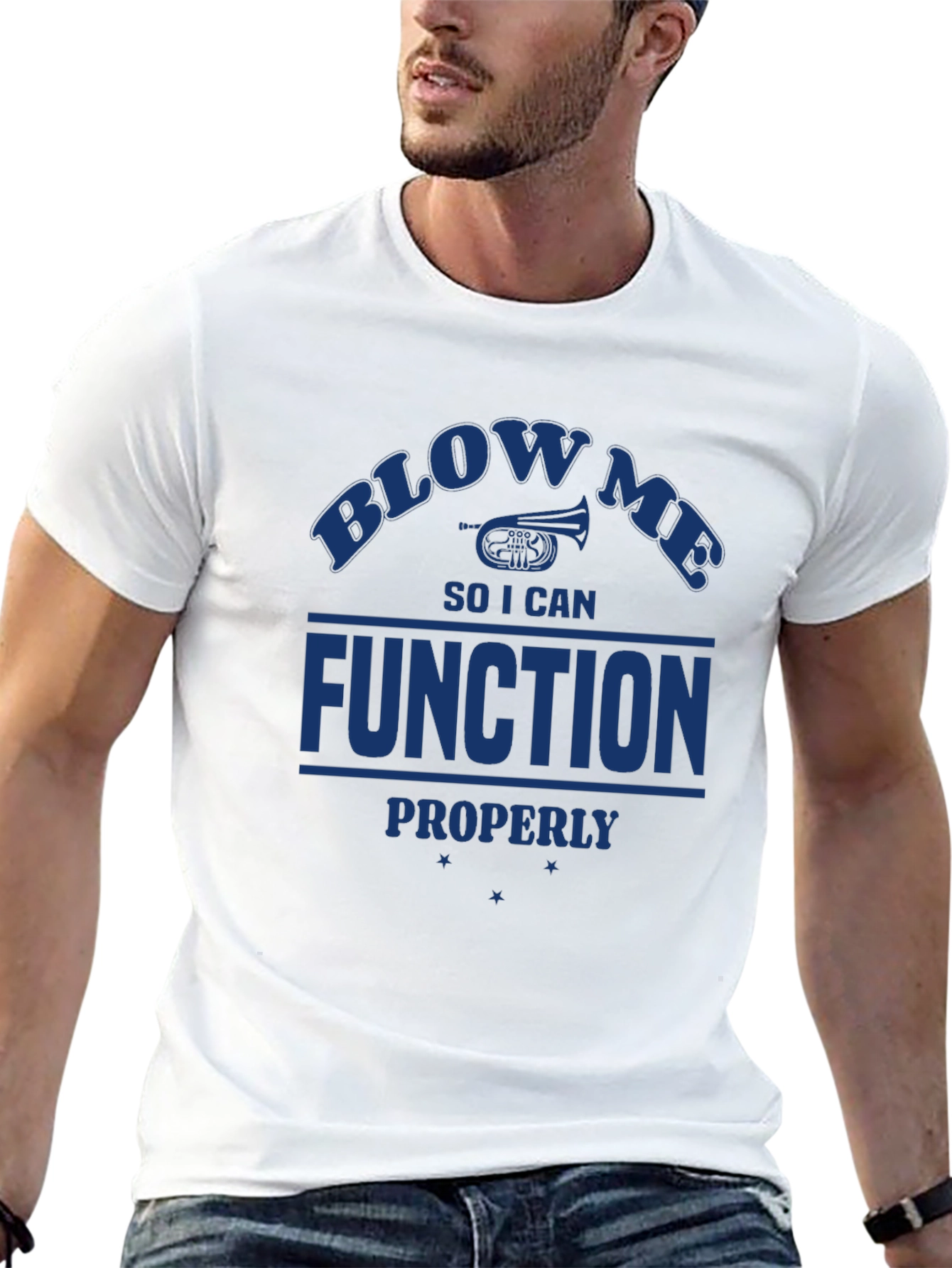 Black Blow Me I Need to Function T-Shirt view 13