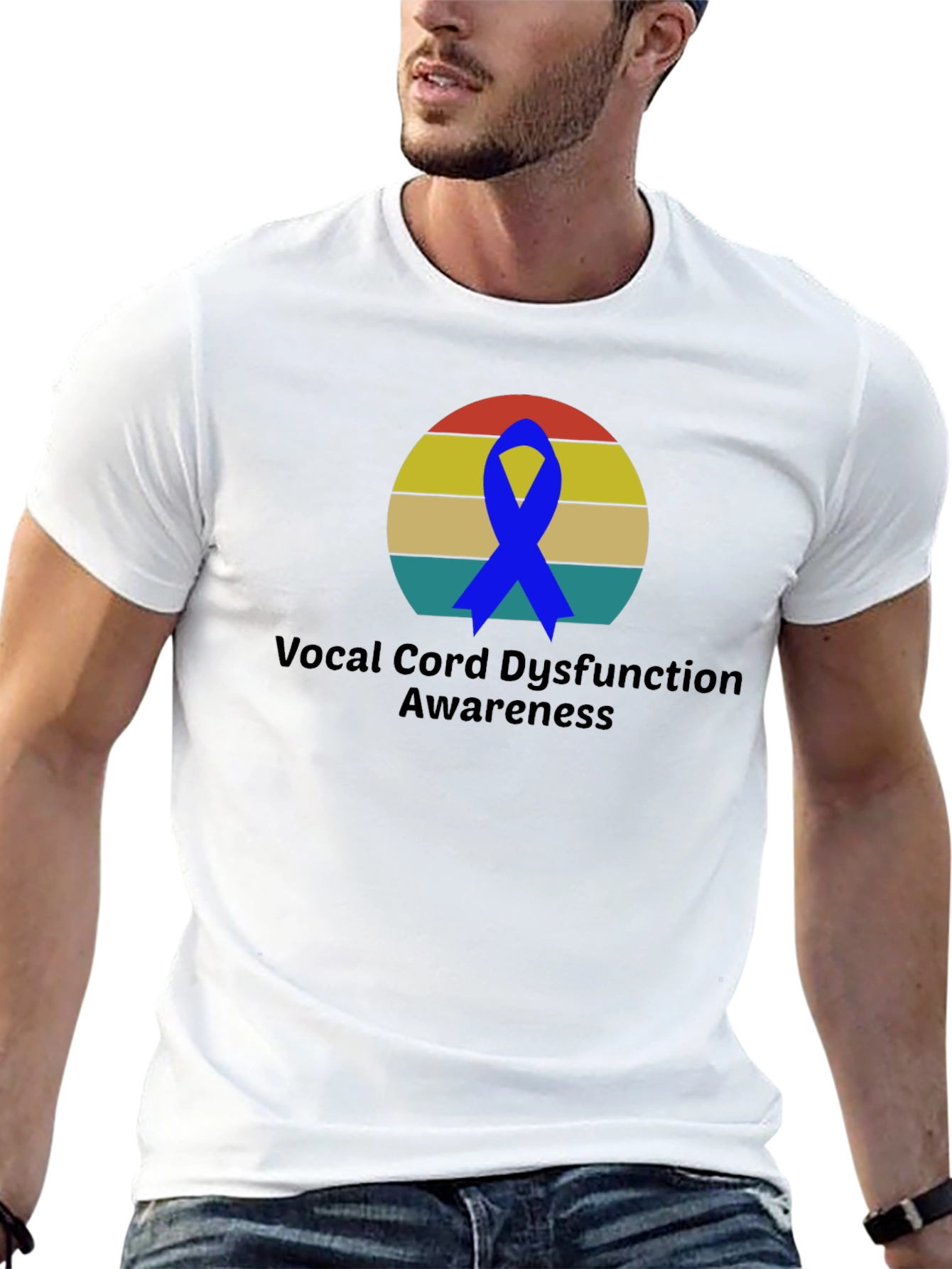 Vocal Cord Dysfunction Awareness Ribbon T-Shirt - 13