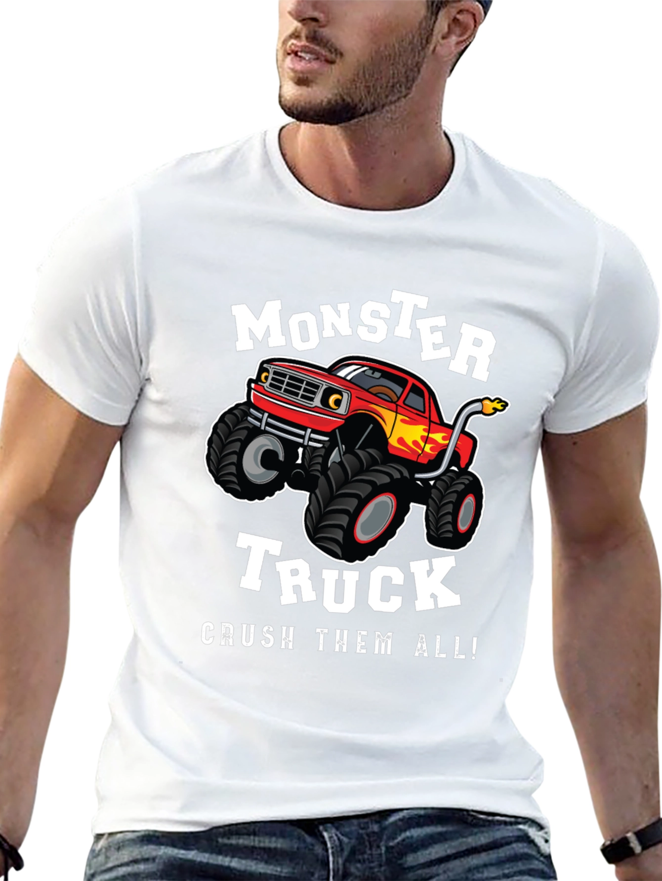 Black Monster Truck Graphic Tee - Crush Them All! view 13
