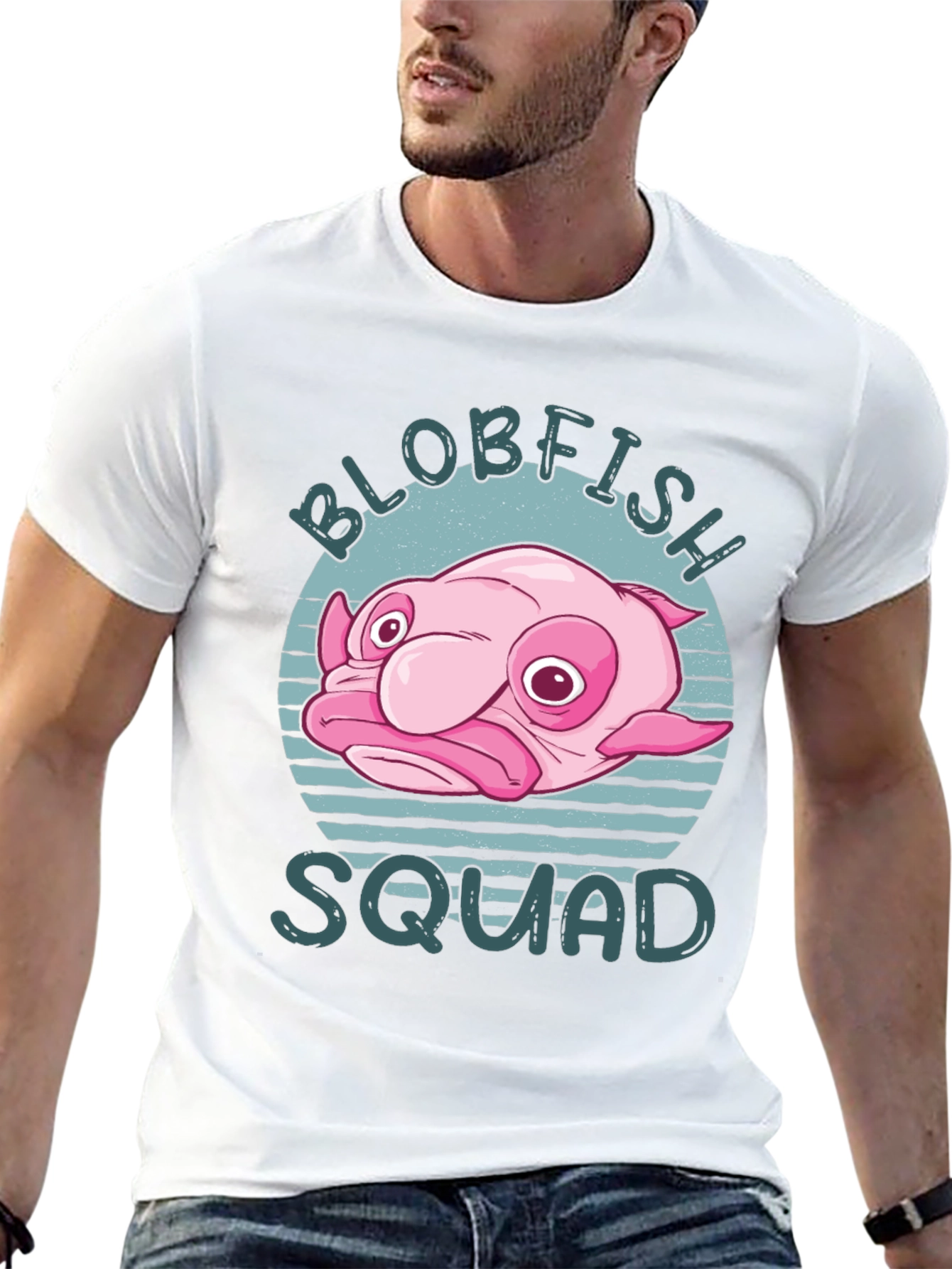 Black Blobfish Squad Graphic Tee view 13