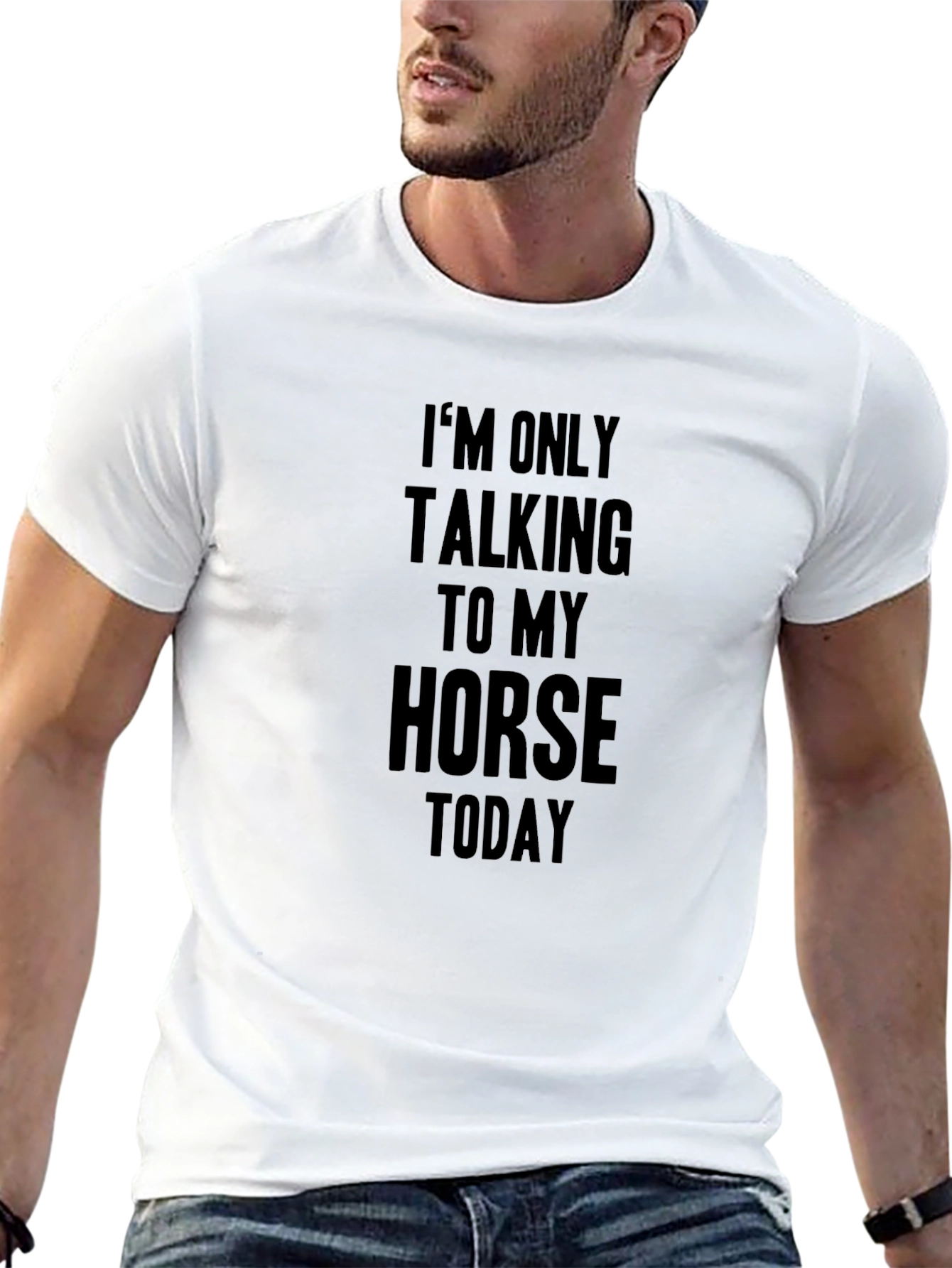 Horse Lover T-Shirt - I'm Only Talking To My Horse Today - 13