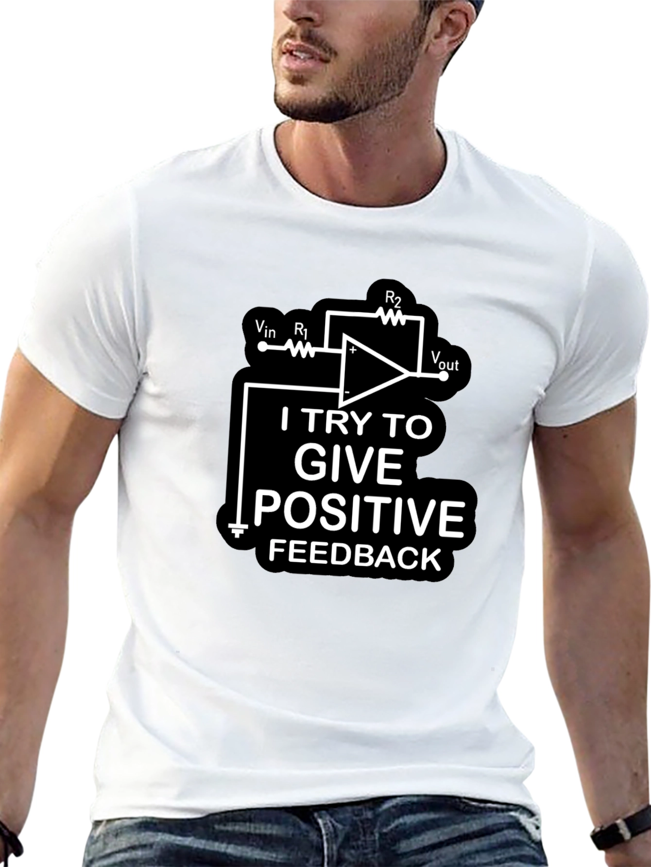 Black I Try To Give Positive Feedback Black T-Shirt view 13