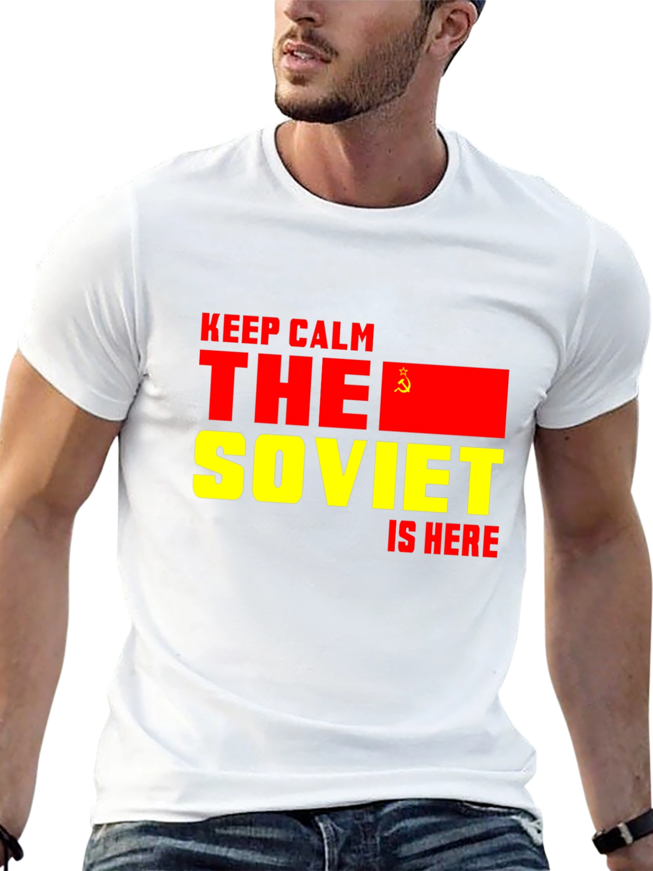 Black Soviet Is Here T-Shirt - Keep Calm Design view 13