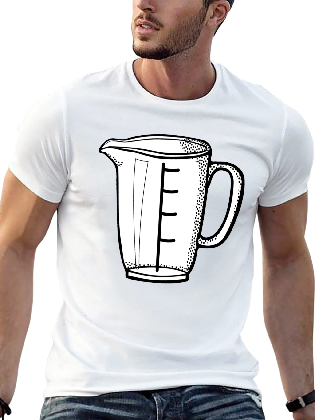 Black Measuring Cup Graphic T-Shirt view 13