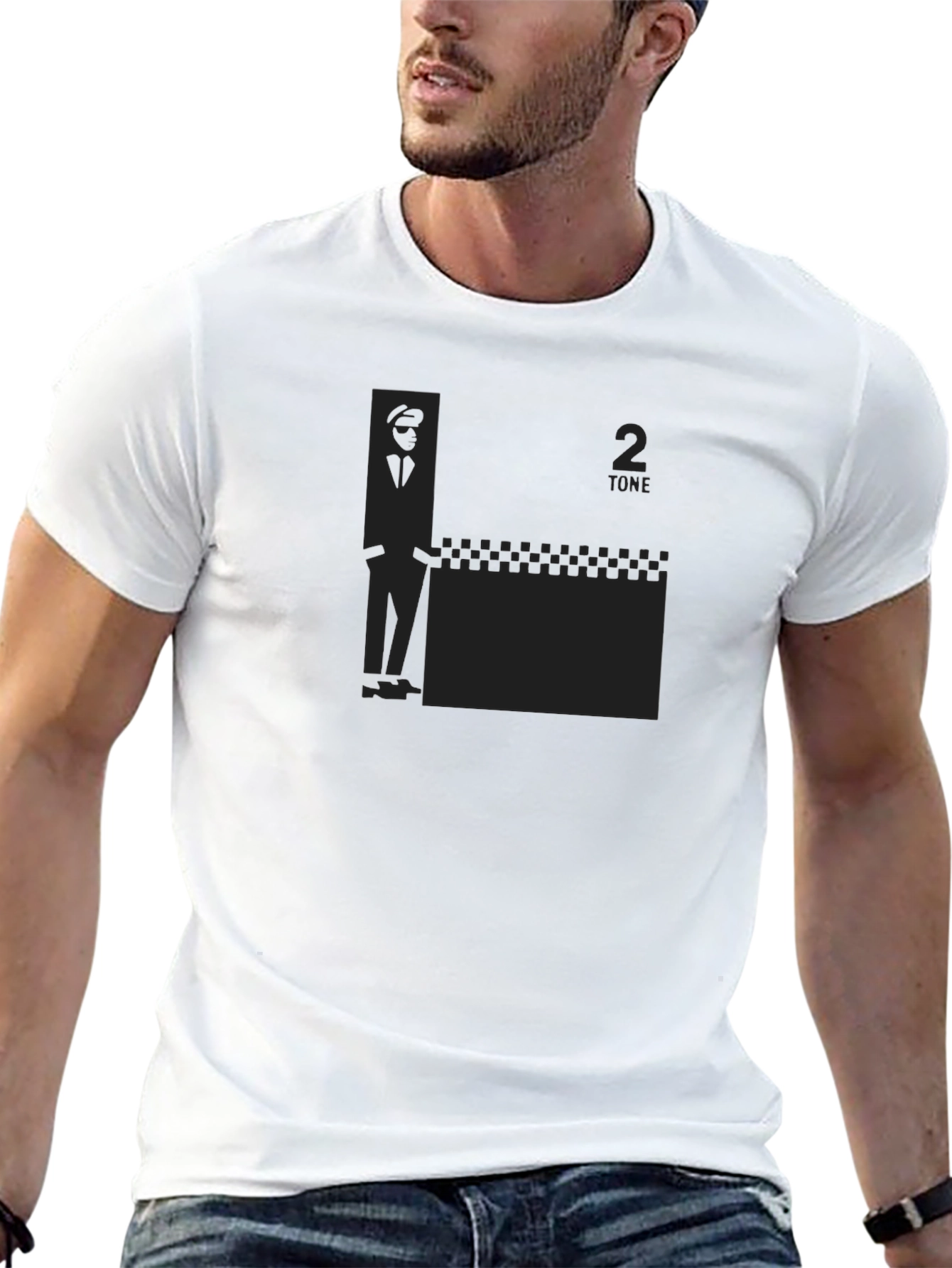 Black 2 Tone Records Style Graphic Black T-Shirt view 13