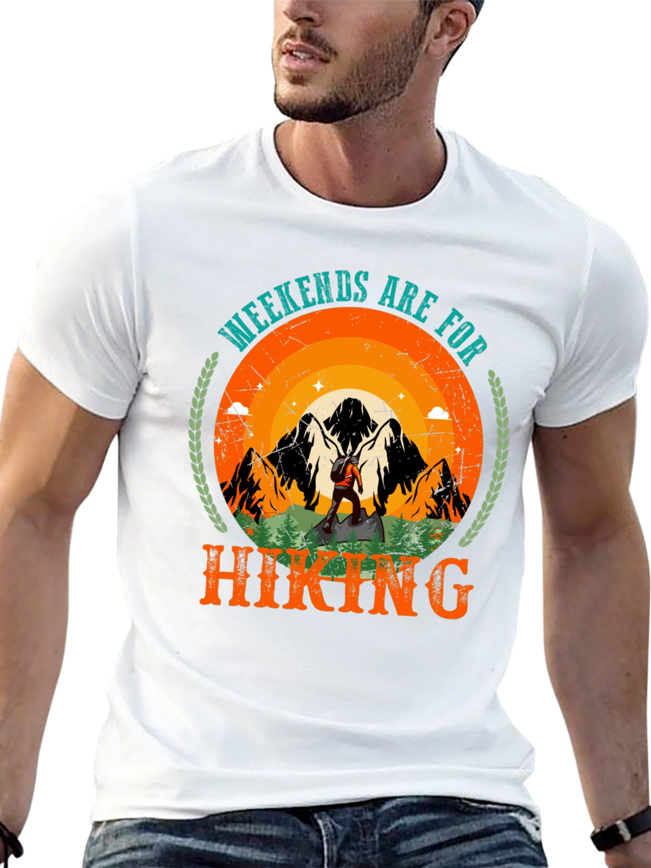 Black Weekend Hiking Graphic Tee view 13