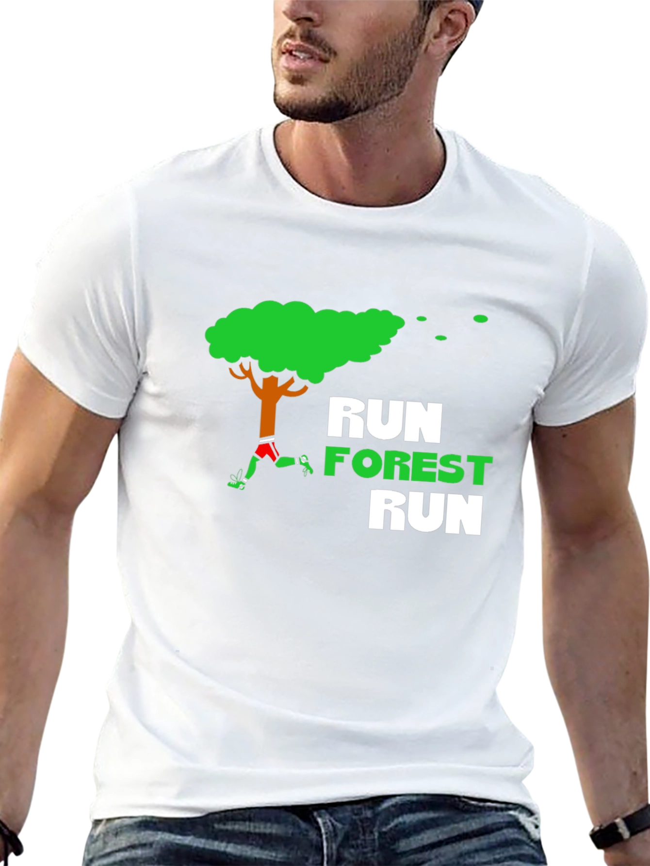 Black Run Forest Run T-Shirt view 13