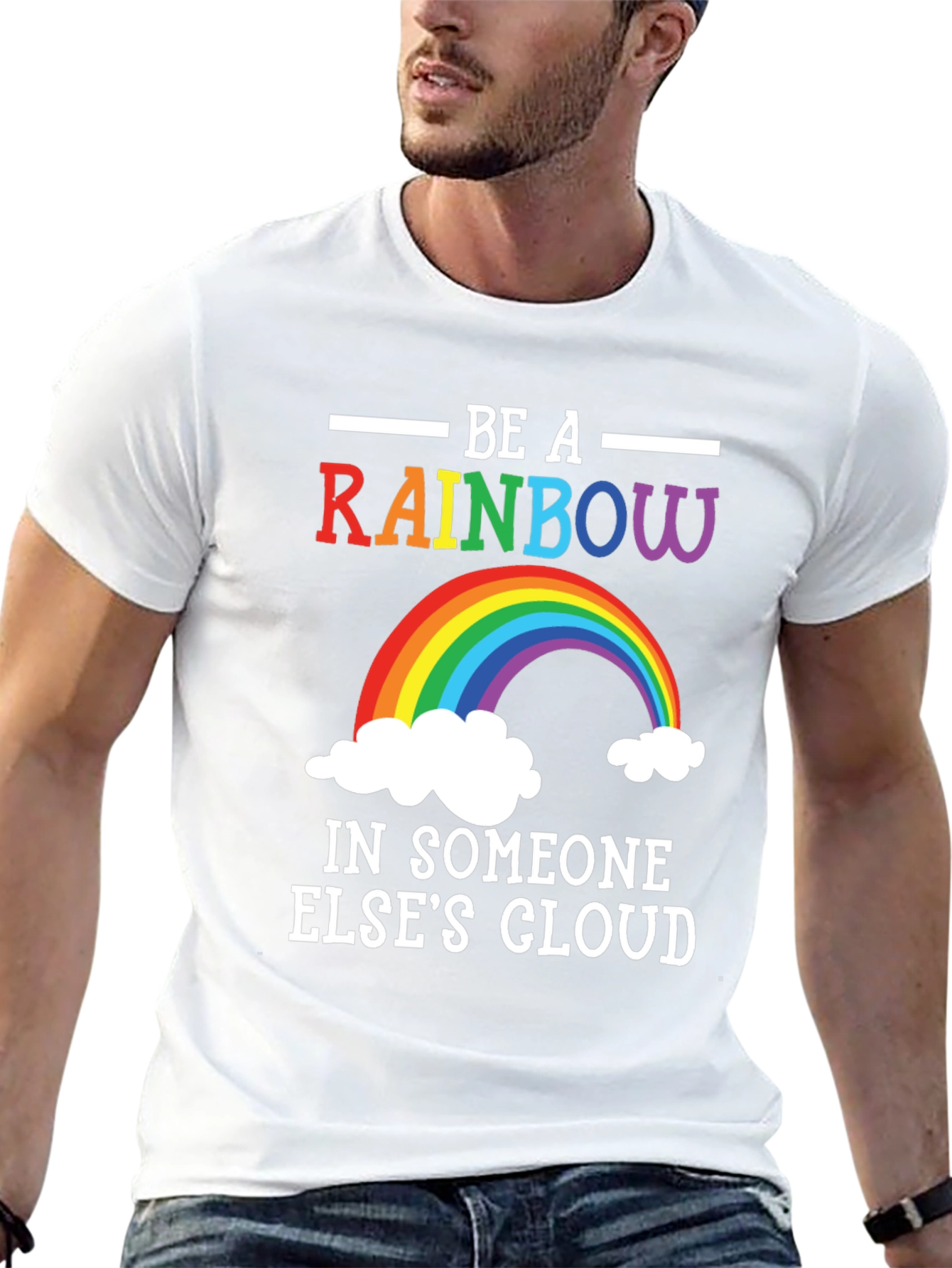 Rainbow Graphic T-Shirt - Be A Rainbow - 13