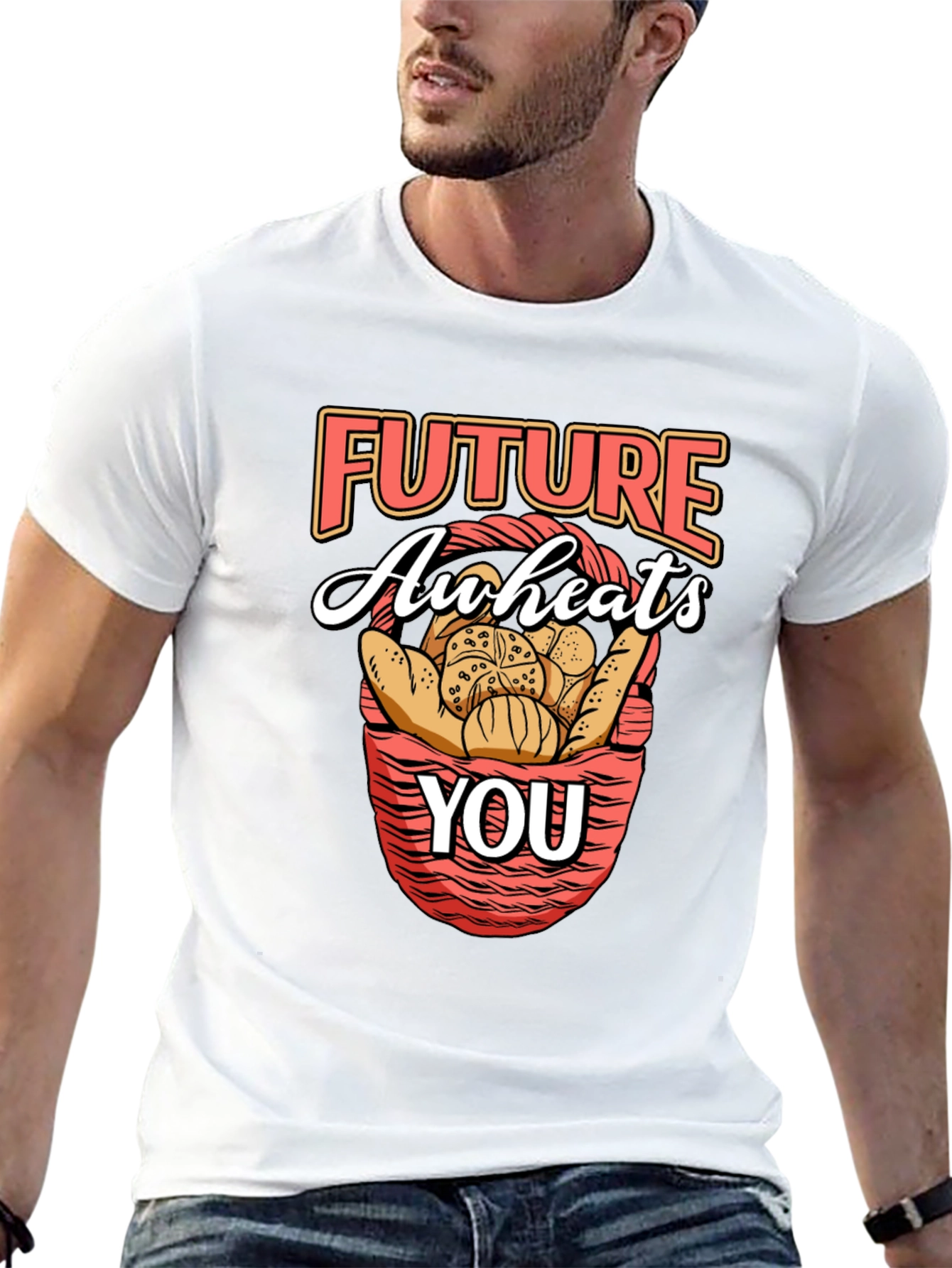 Black Future Awheats You Funny Baker T-Shirt view 13