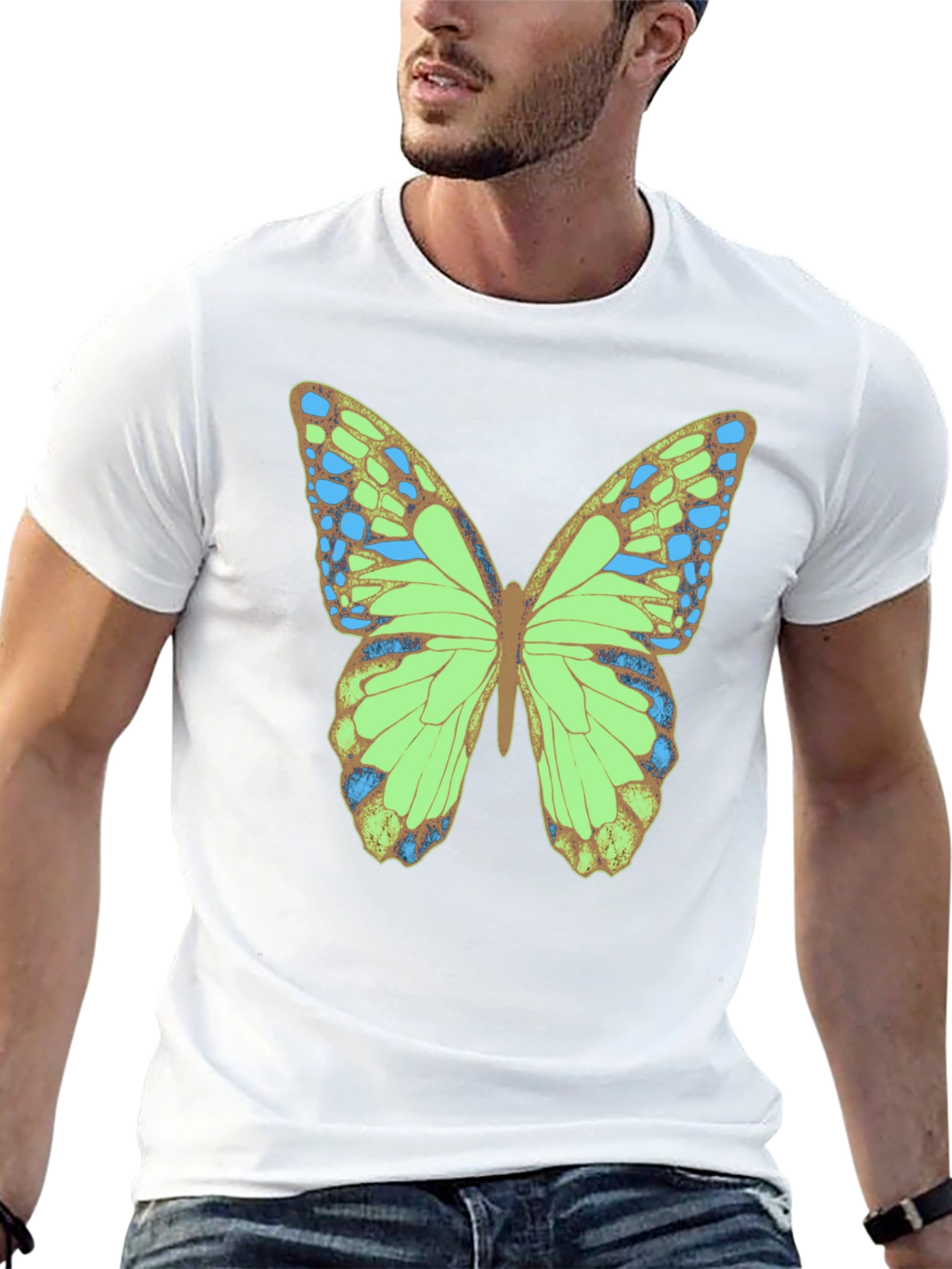 Black Butterfly Graphic T-Shirt - Nature Inspired Tee view 13