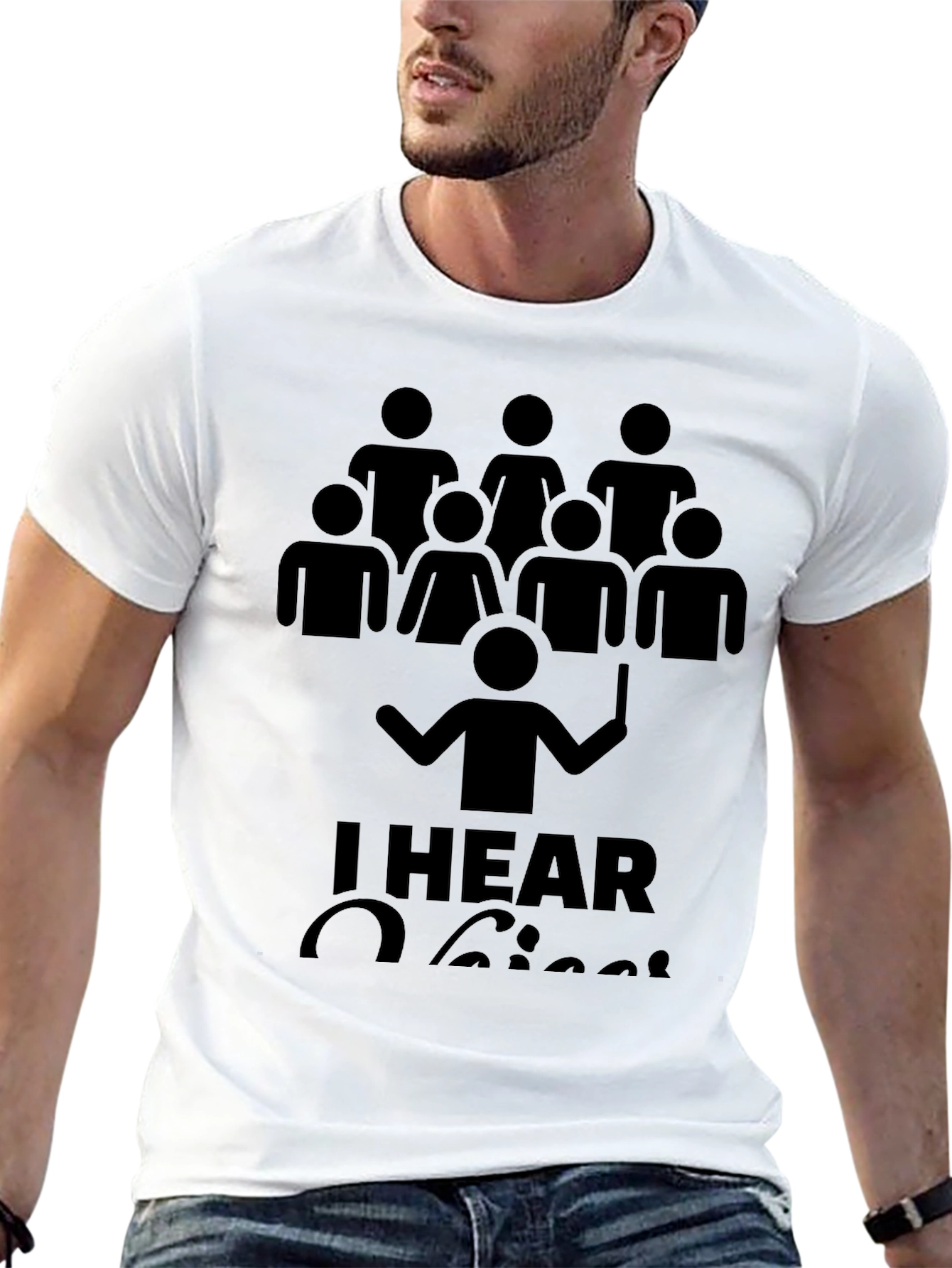 Choir T-Shirt - I Hear Voices - Funny Singer Tee - 13