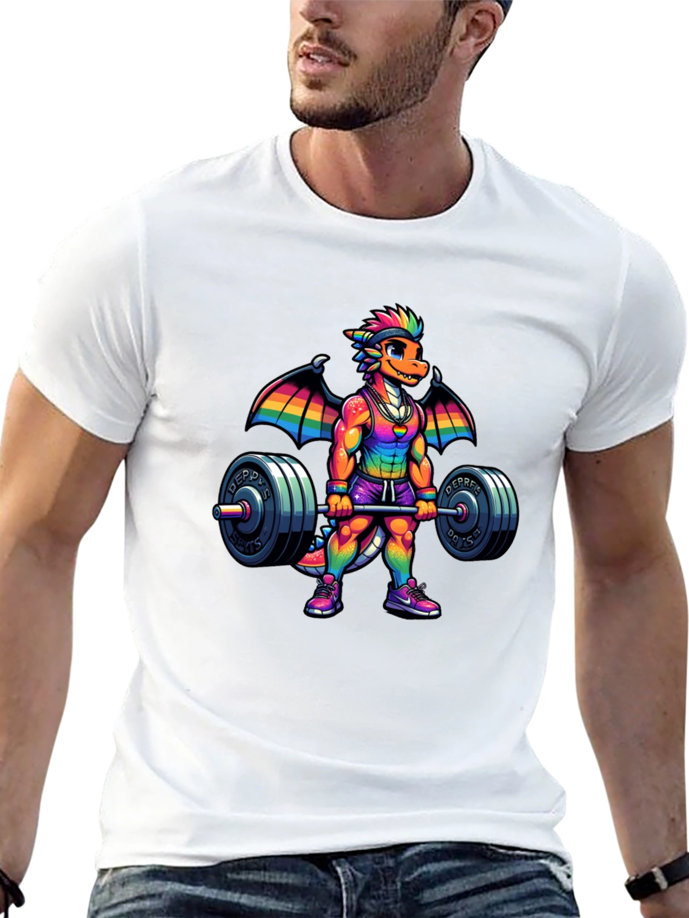 Black Dragon Gym T-Shirt - Weightlifting Pride view 13