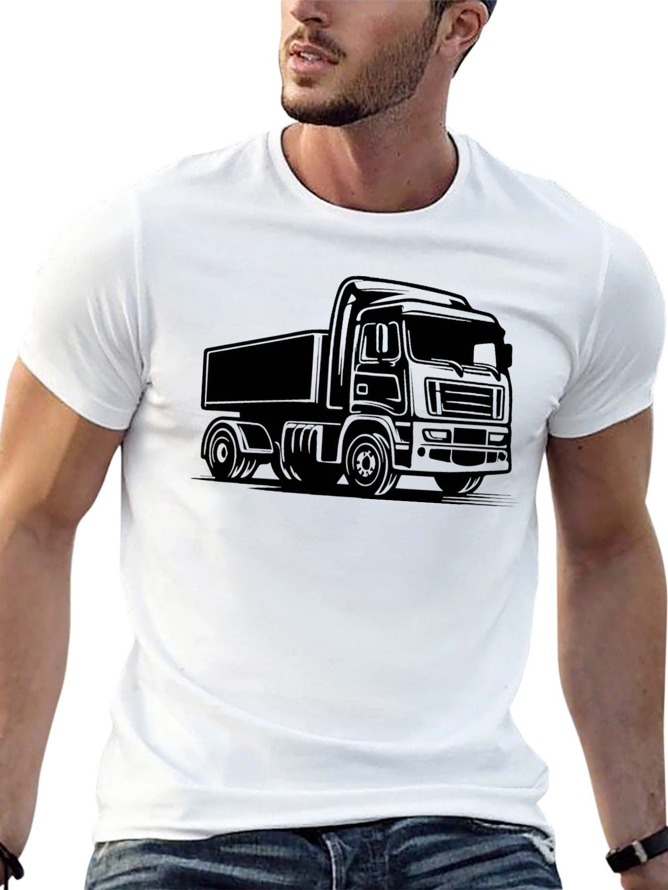 Black Truck Graphic T-Shirt view 13