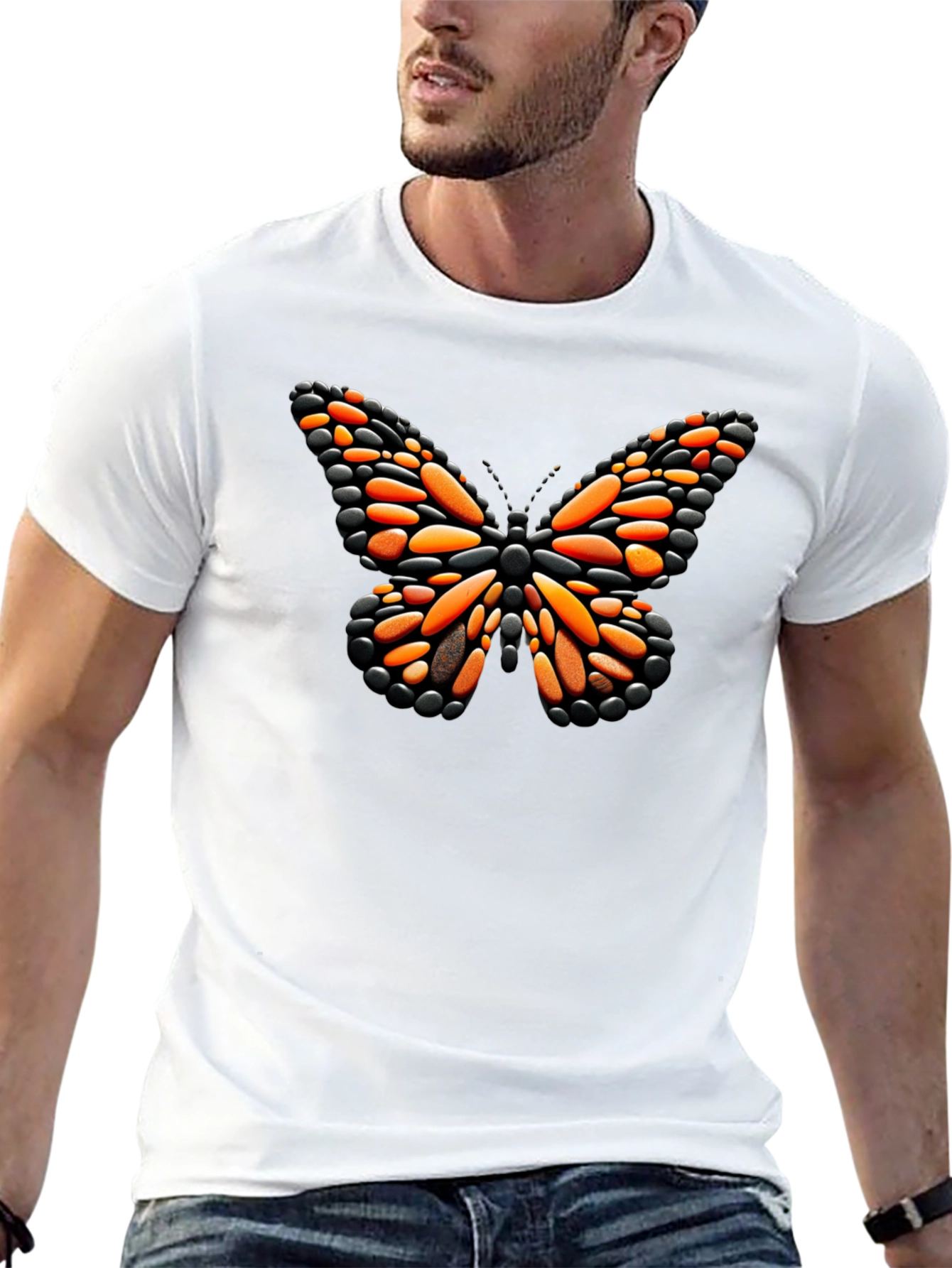 Butterfly Stone Graphic T-Shirt - 13