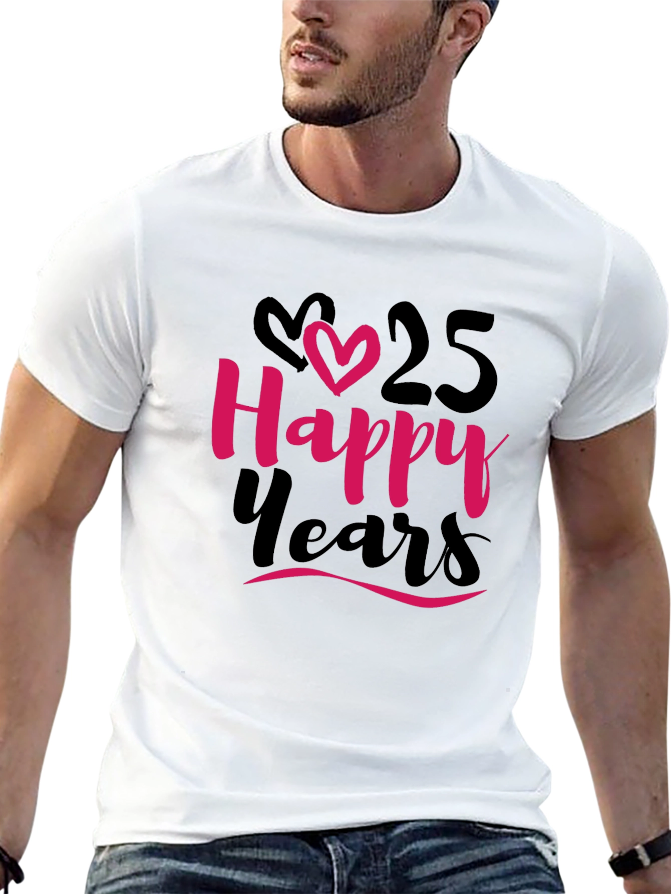 Black Happy 25 Years Anniversary T-Shirt view 13