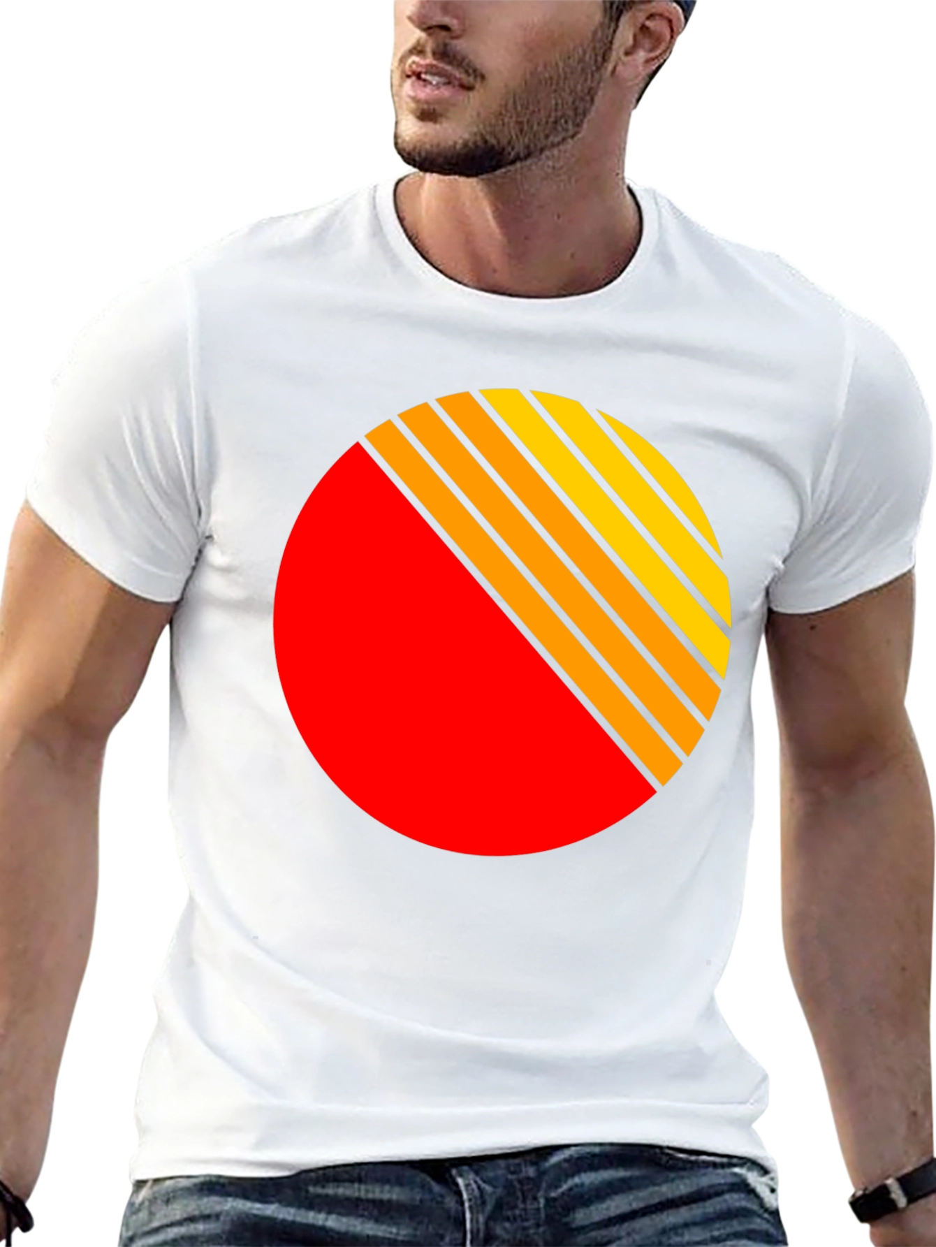 Black Retro Sunset T-Shirt - Vintage Style Graphic Tee view 13