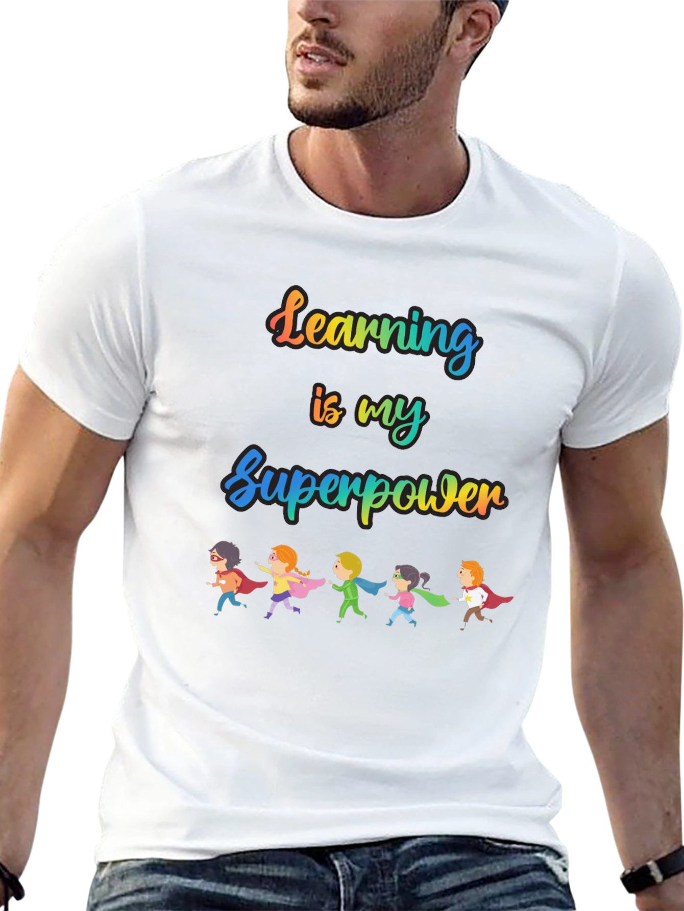 Black Learning is My Superpower T-Shirt view 13