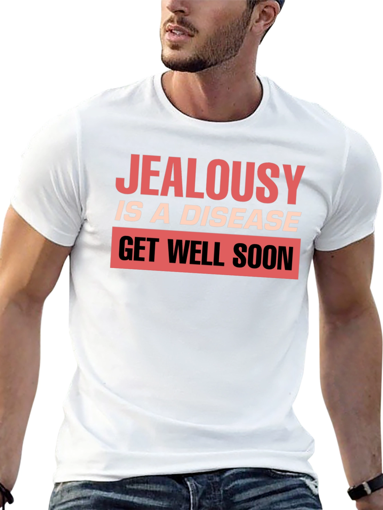 Black Jealousy is a Disease Graphic T-Shirt view 13
