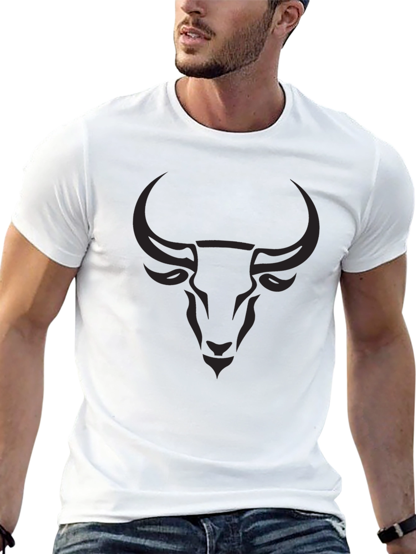 Black Black Bull Graphic Tee - Mens Soft Cotton T-Shirt view 13
