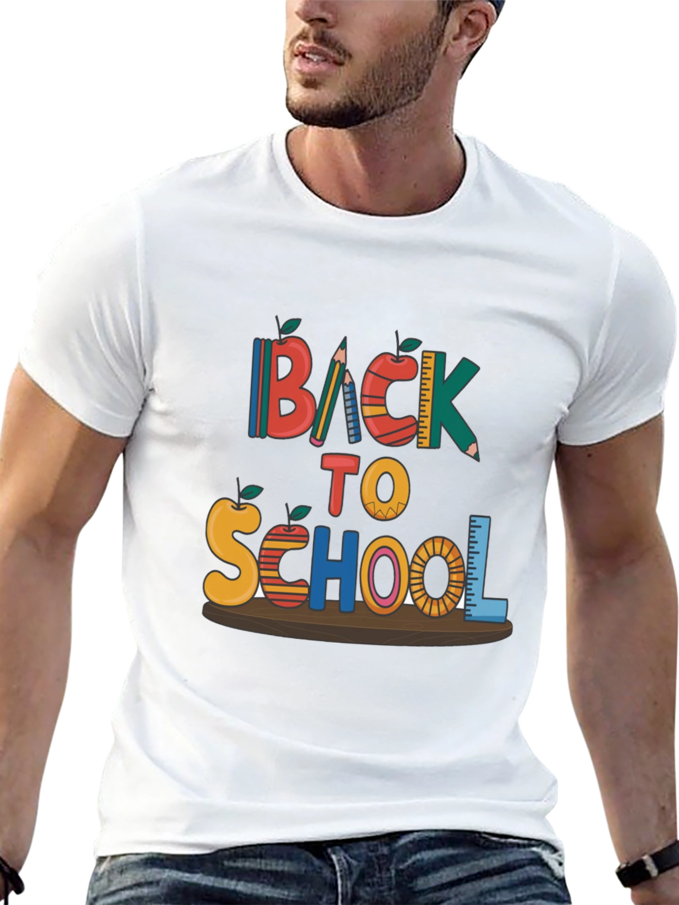 Black Back To School T-Shirt view 13