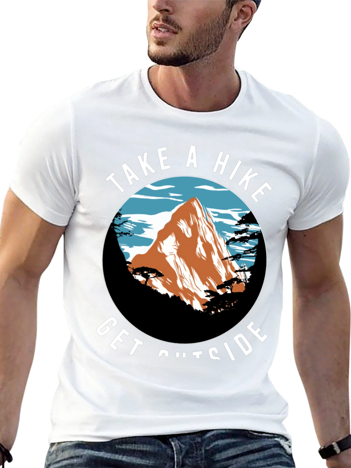Black Take a Hike Tee - Nature Adventure Shirt view 13