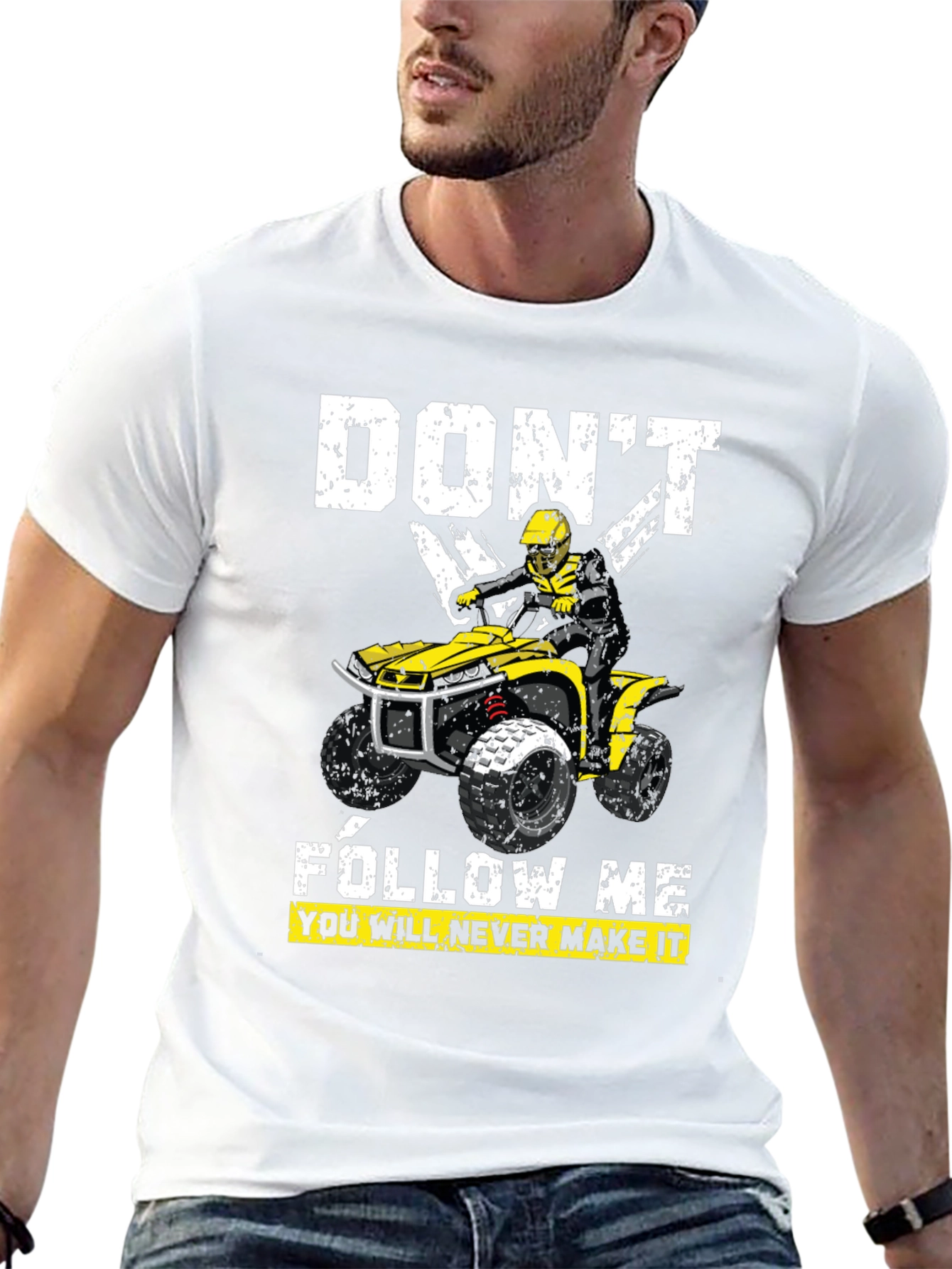 Black Don't Follow Me ATV T-Shirt view 13