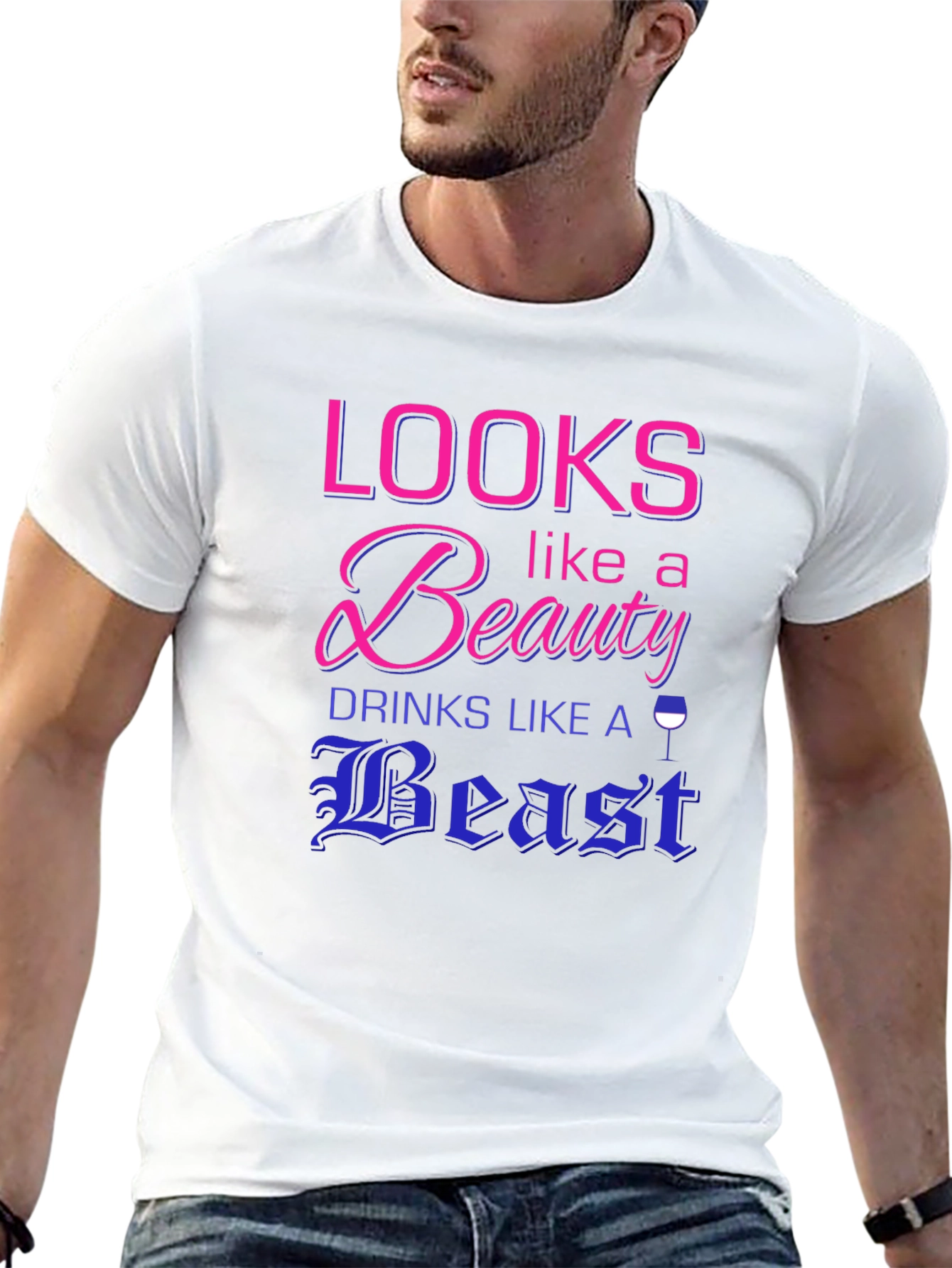 Black Looks Like a Beauty, Drinks Like a Beast T-Shirt view 13