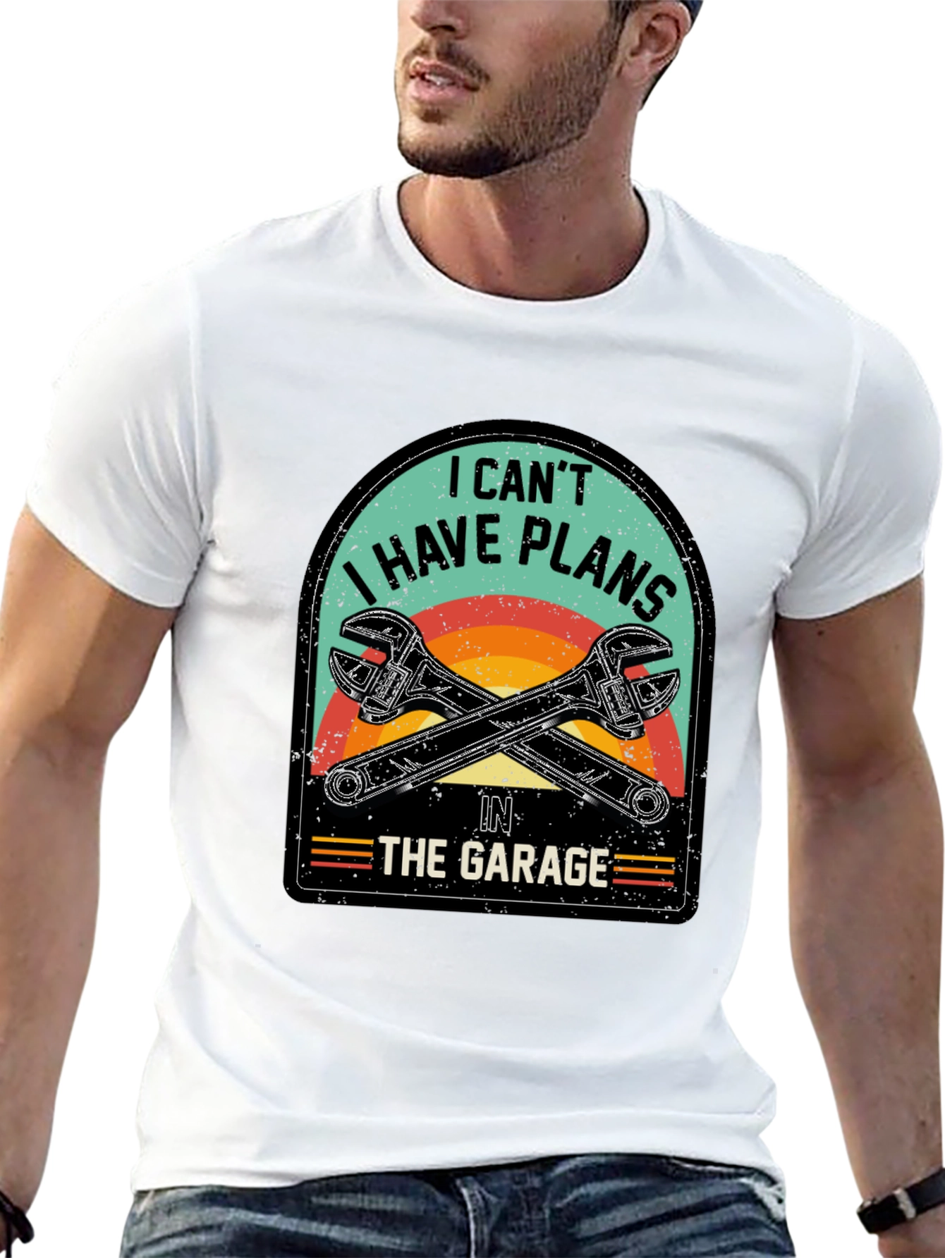 Black Garage Plans T-Shirt - Mechanic Humor Tee view 13