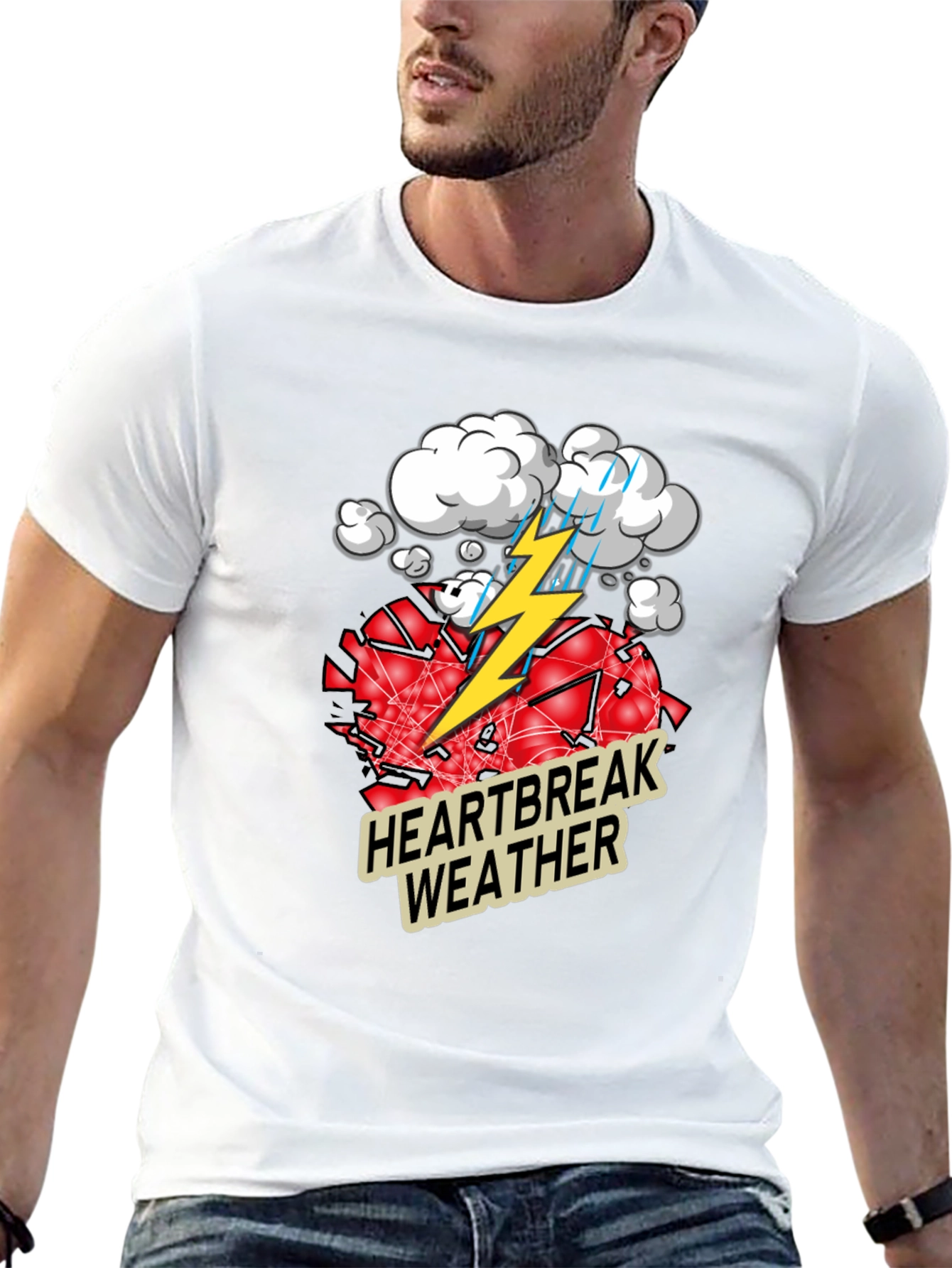 Black Heartbreak Weather Graphic Tee view 13