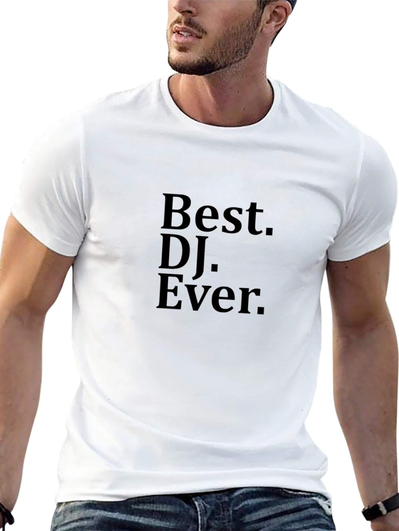 Black Best DJ Ever Black Graphic T-Shirt view 13