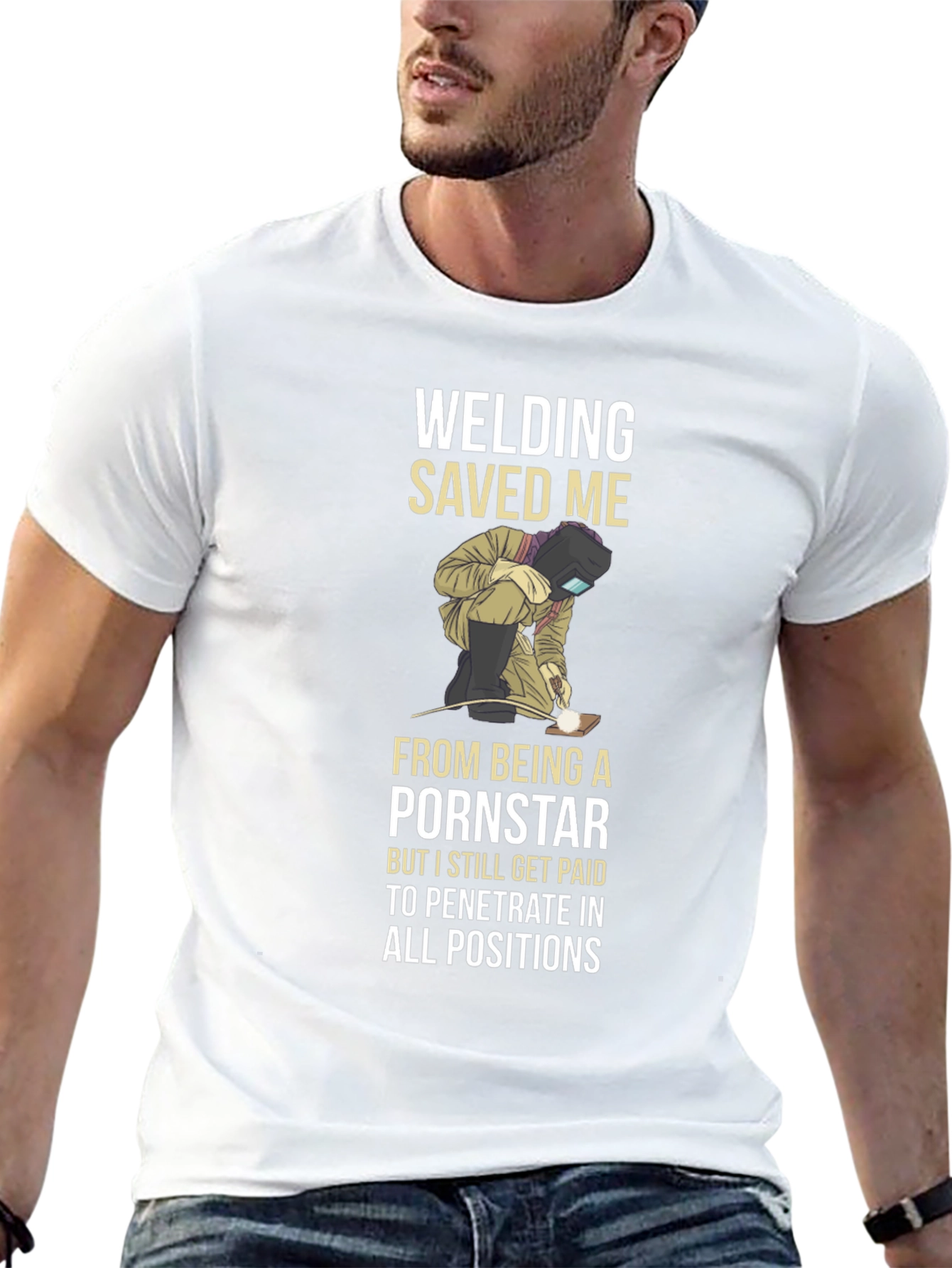 Welding Saved Me T-Shirt Funny Welder Tee - 13
