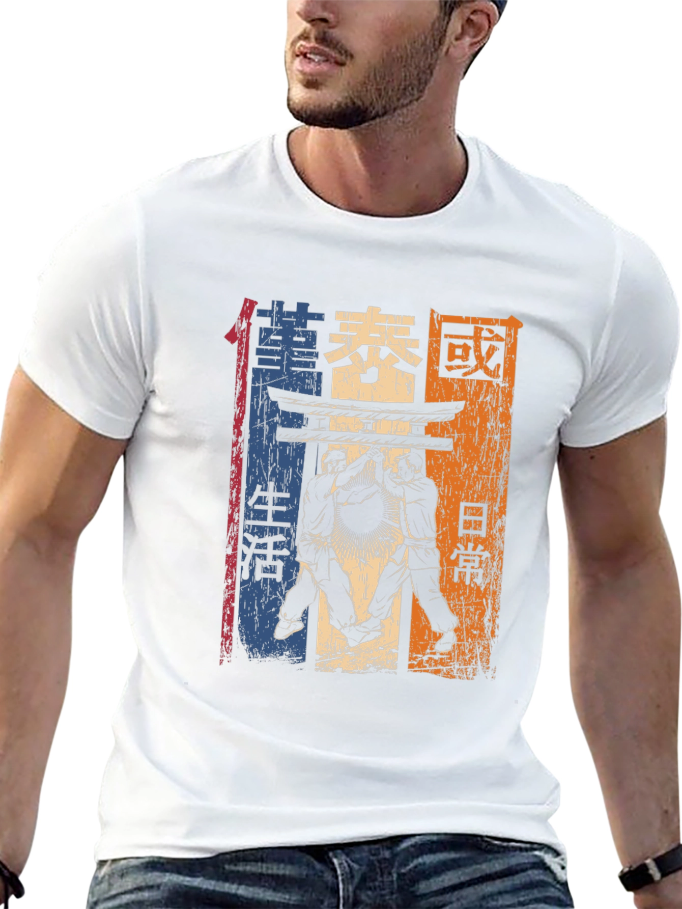 Black Vintage Thai Boxing T-Shirt view 13