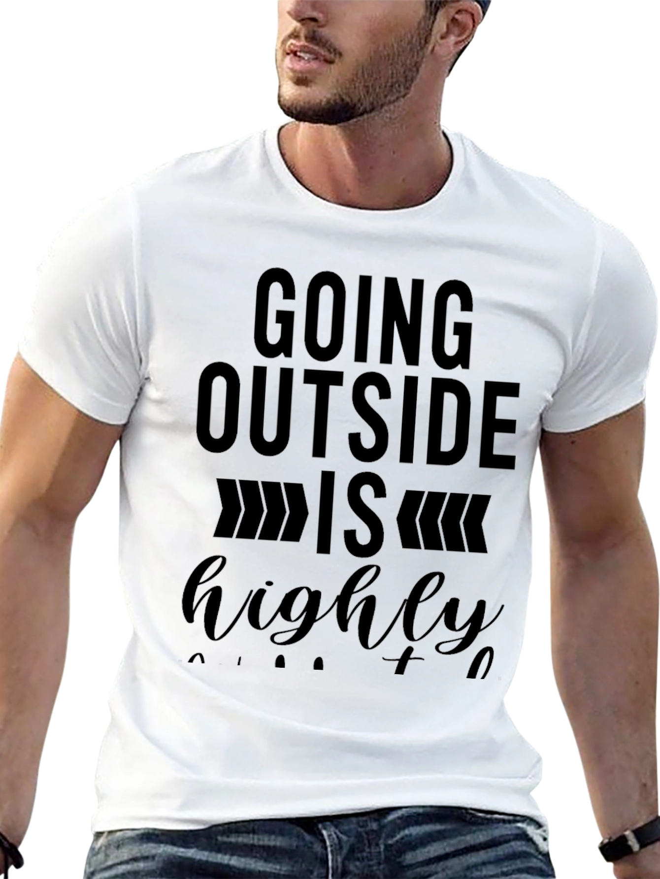 Funny Introvert Graphic Tee - Highly Suggested to Avoid People - 13