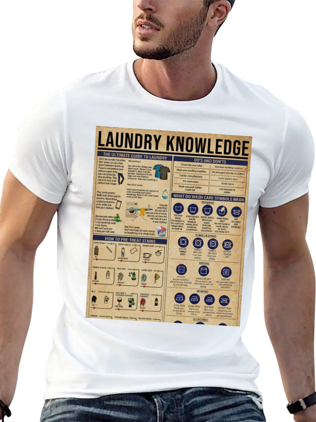 Black Laundry Knowledge T-Shirt view 13