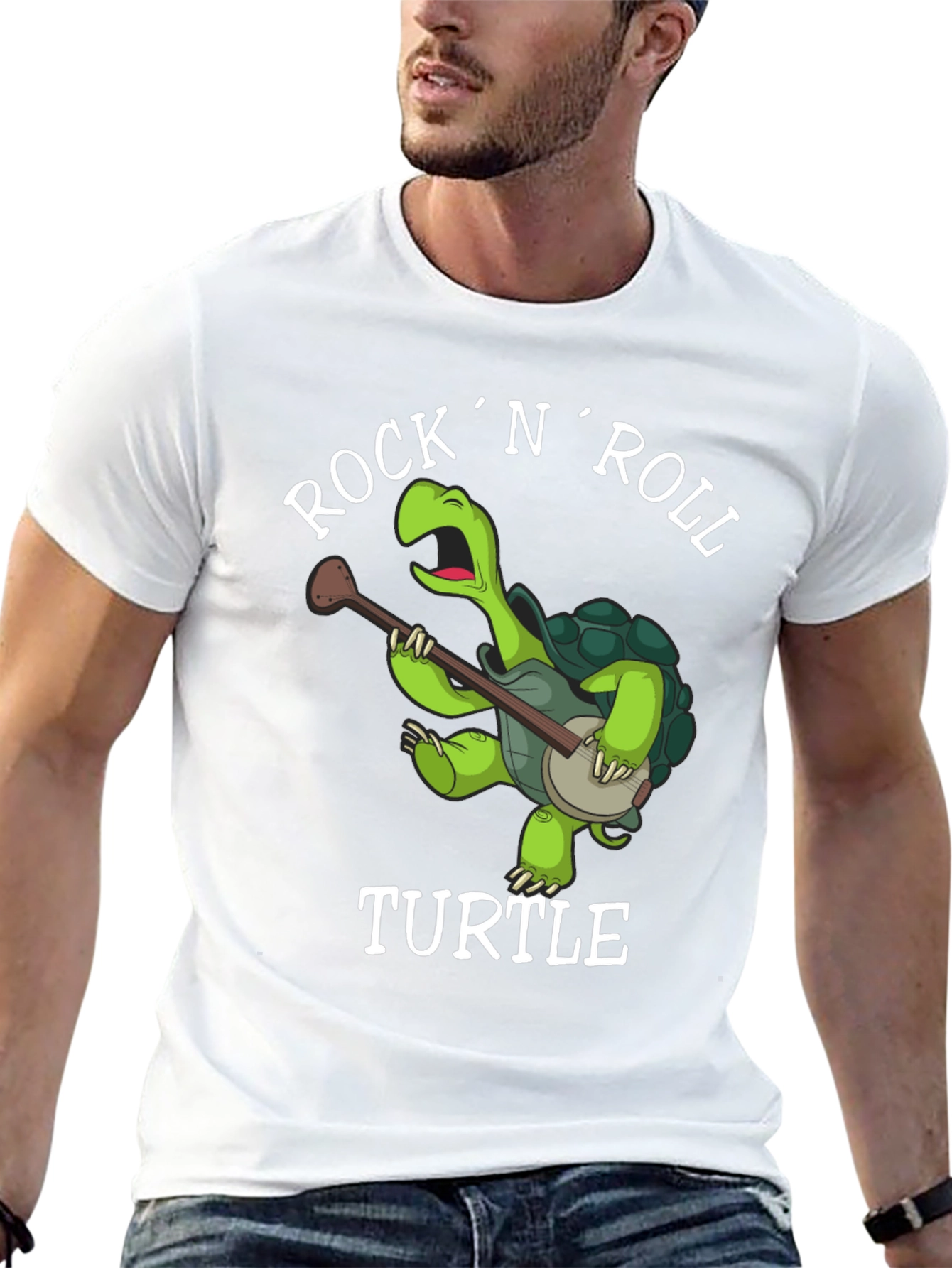 Black Rock 'N' Roll Turtle T-Shirt view 13