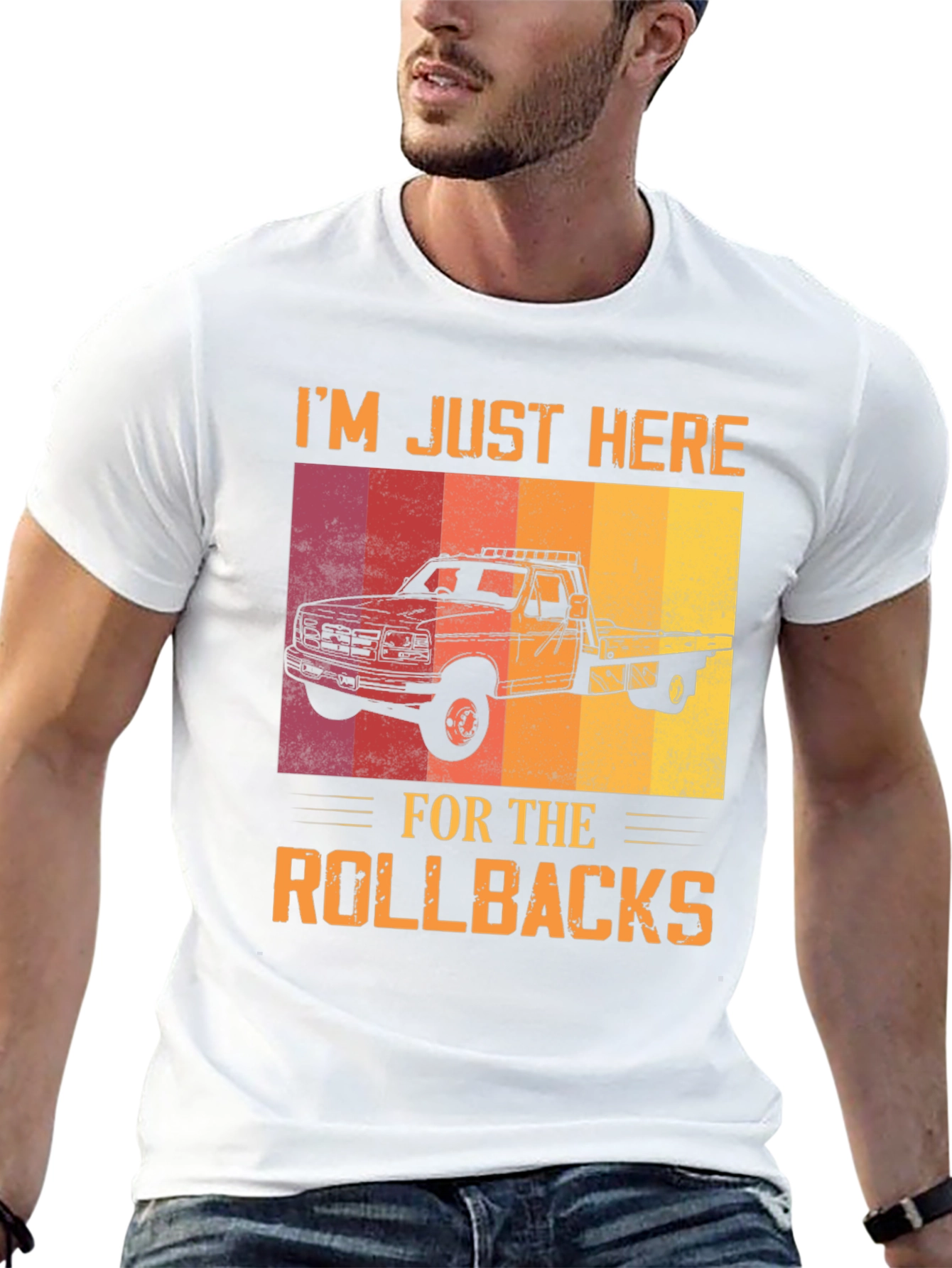 Black Rollback Truck T-Shirt - Tow Truck Driver Tee view 13