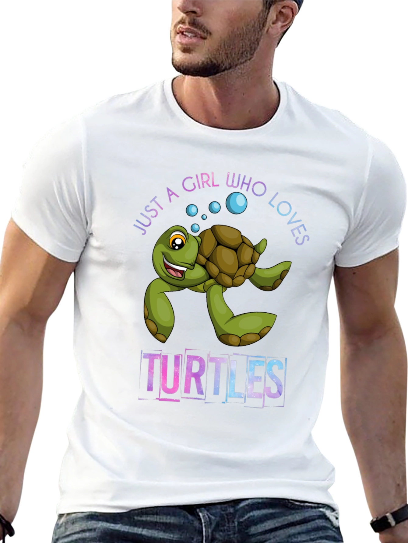 Black Girl Who Loves Turtles Graphic T-Shirt view 13