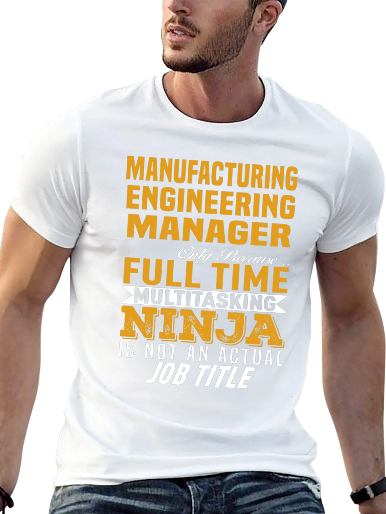 Black Manufacturing Engineering Manager T-Shirt view 13