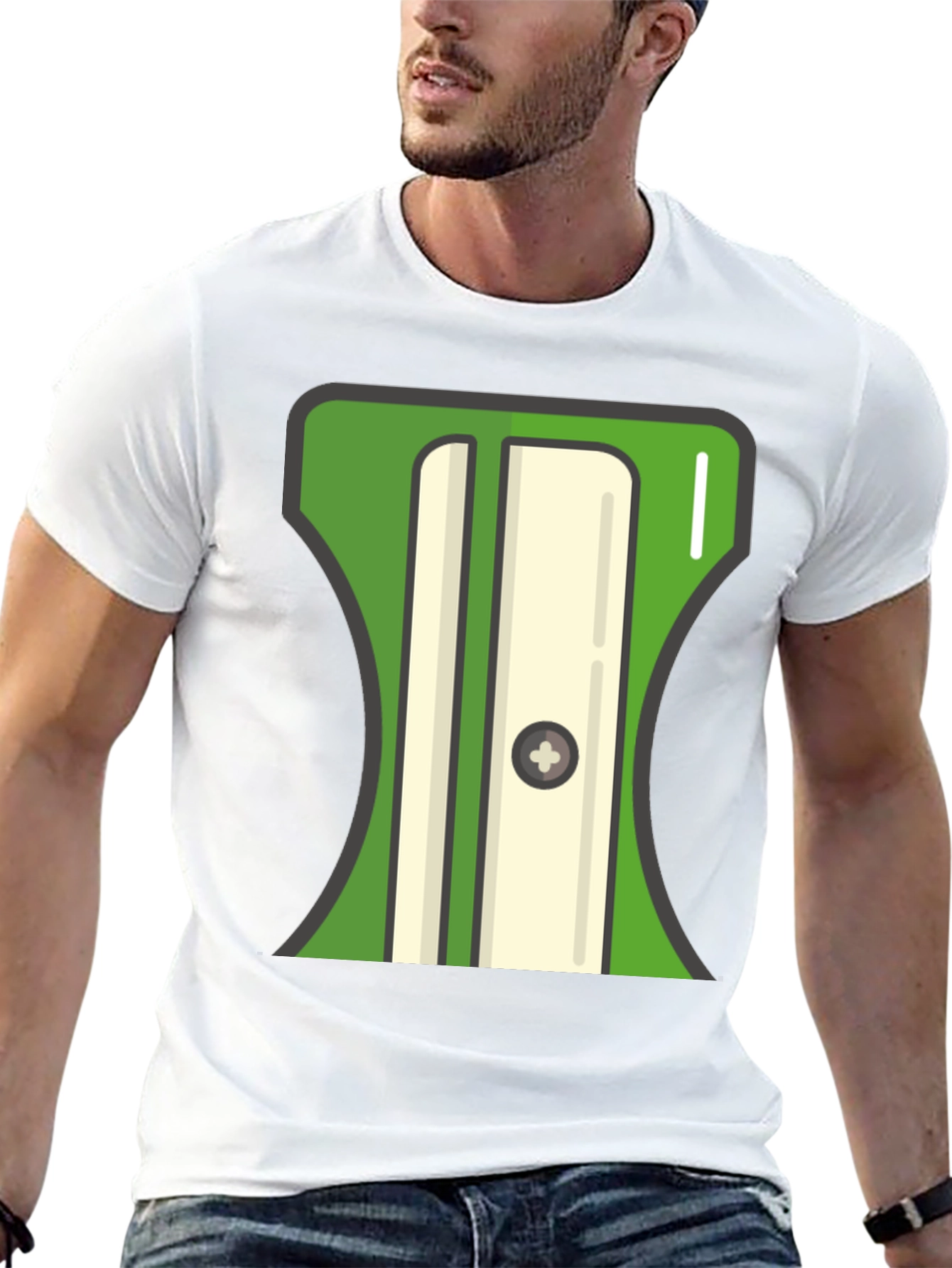 Black Pencil Sharpener Graphic T-Shirt view 13