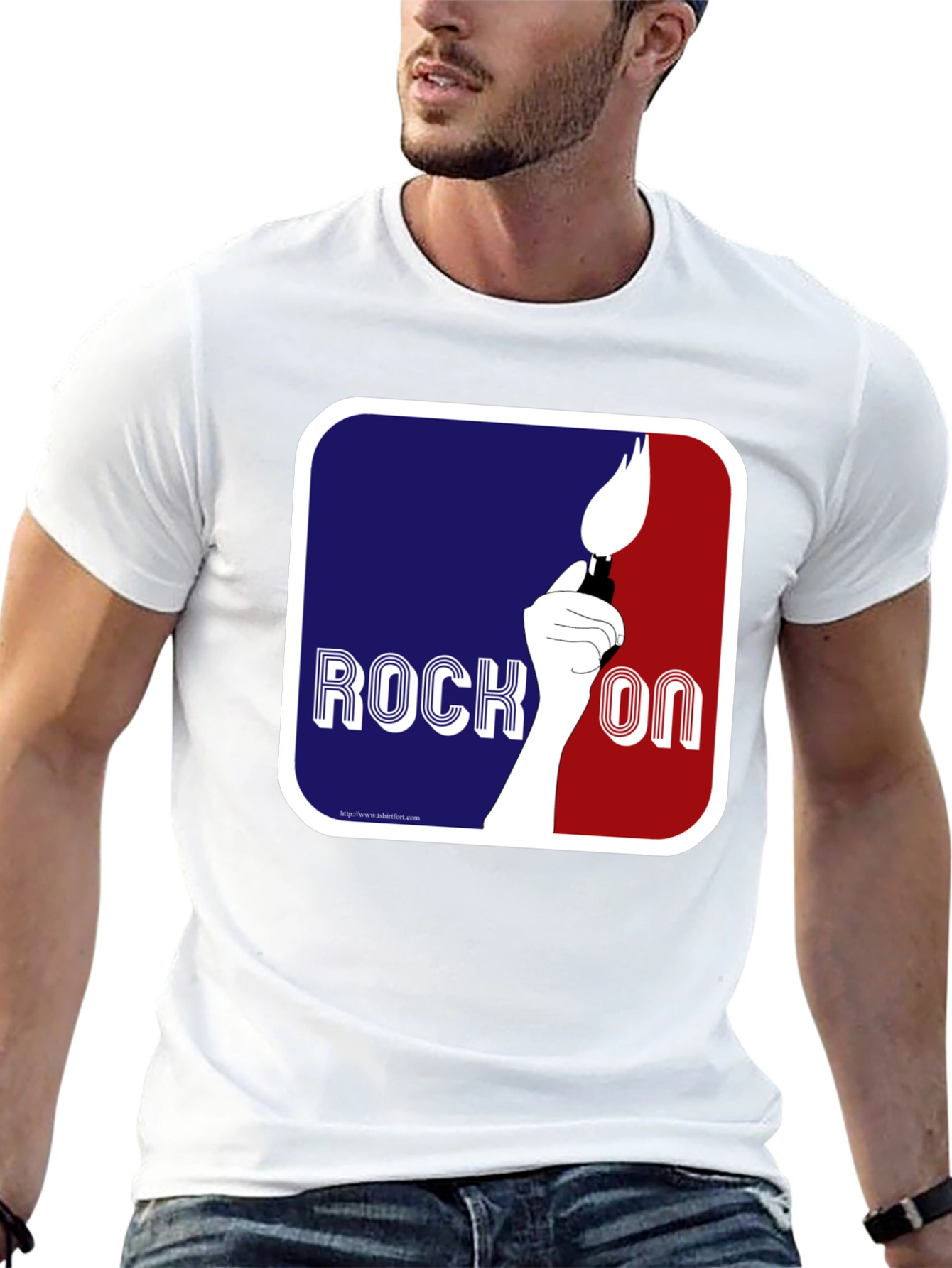 Black Rock On Graphic T-Shirt - Retro Design view 13