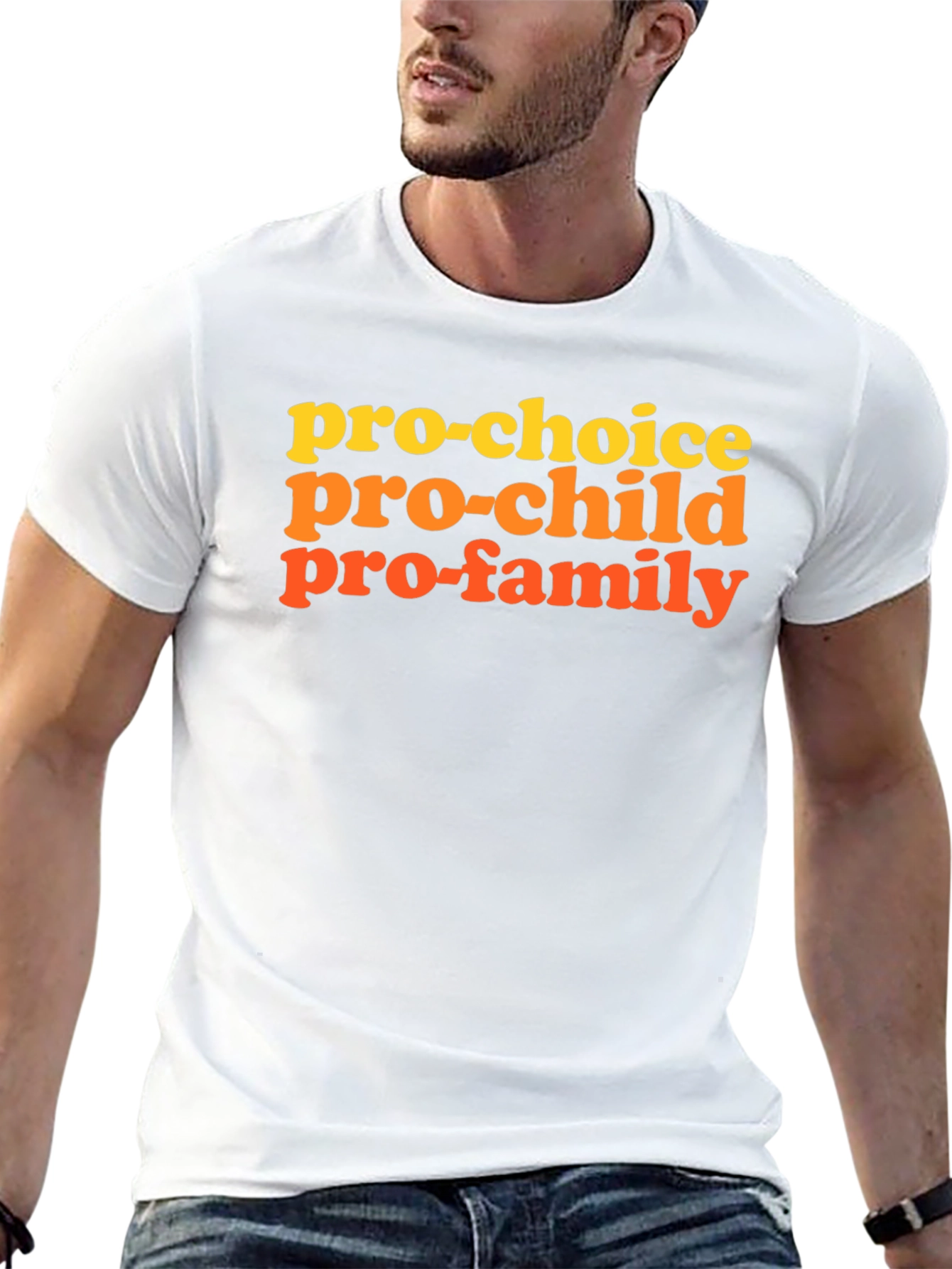 Black Pro-Choice, Pro-Child, Pro-Family Graphic T-Shirt view 13