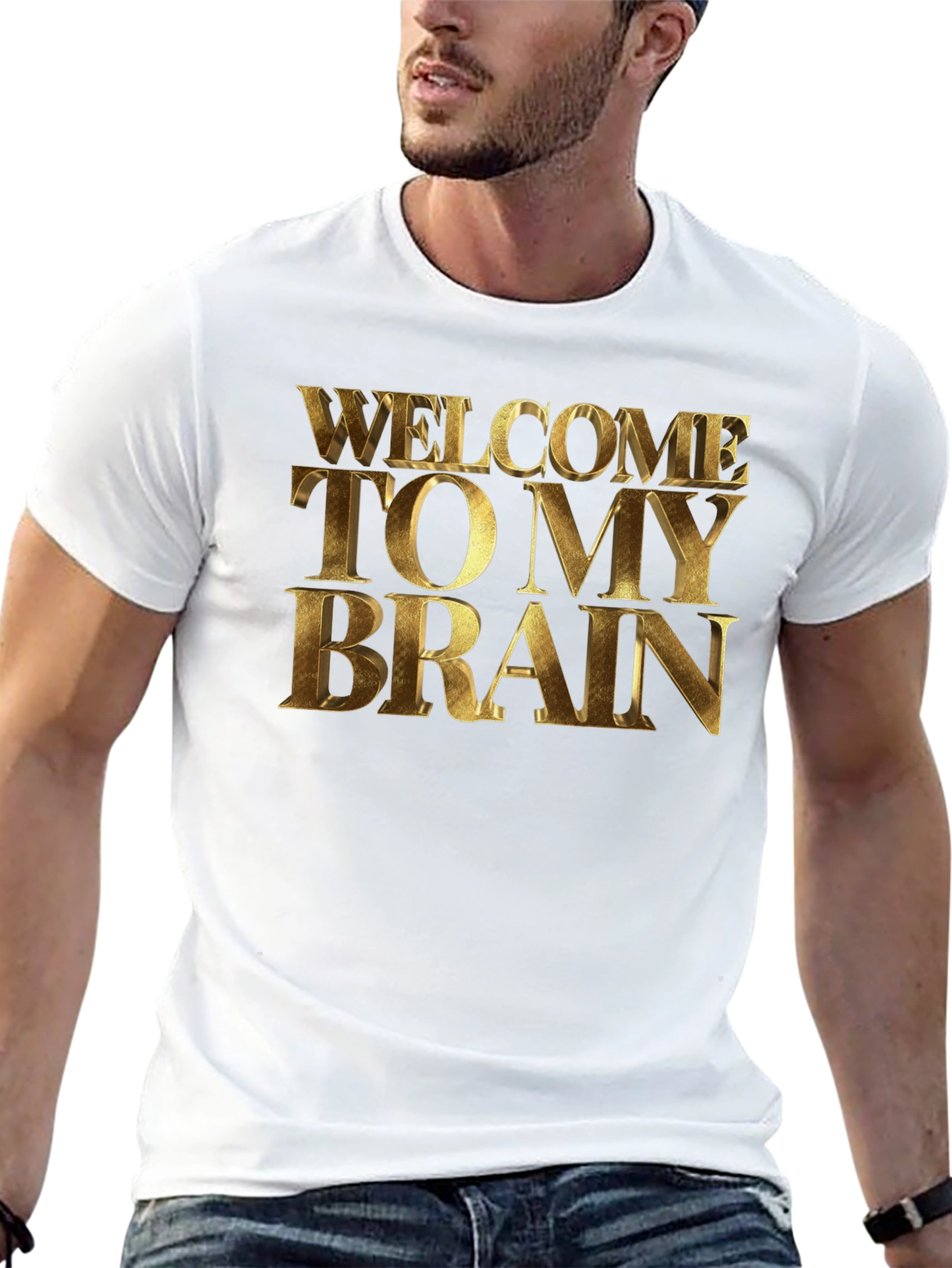 Black Welcome to My Brain T-Shirt view 13