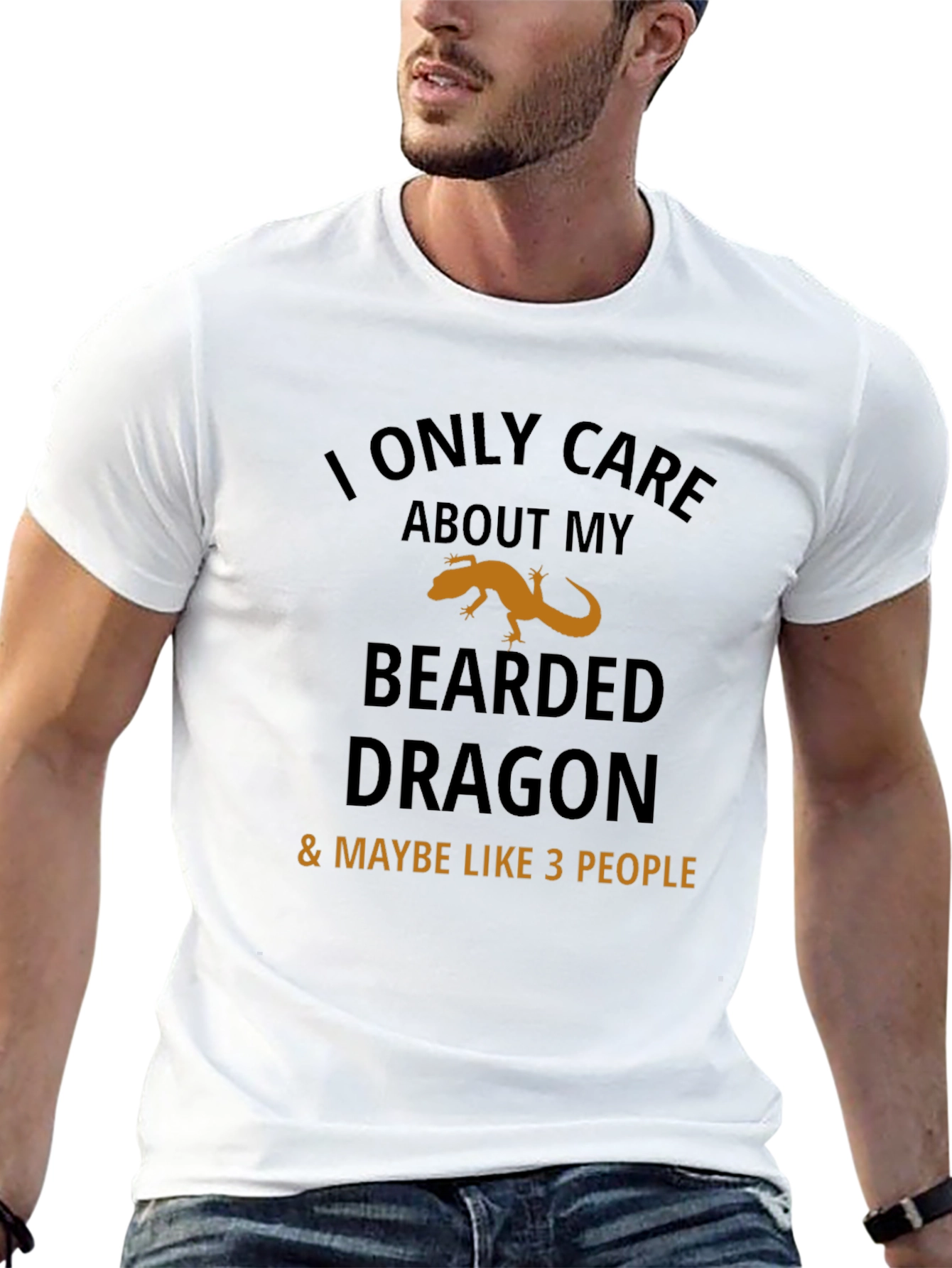 Black Bearded Dragon Lover T-Shirt - Funny Pet Owner Tee view 13