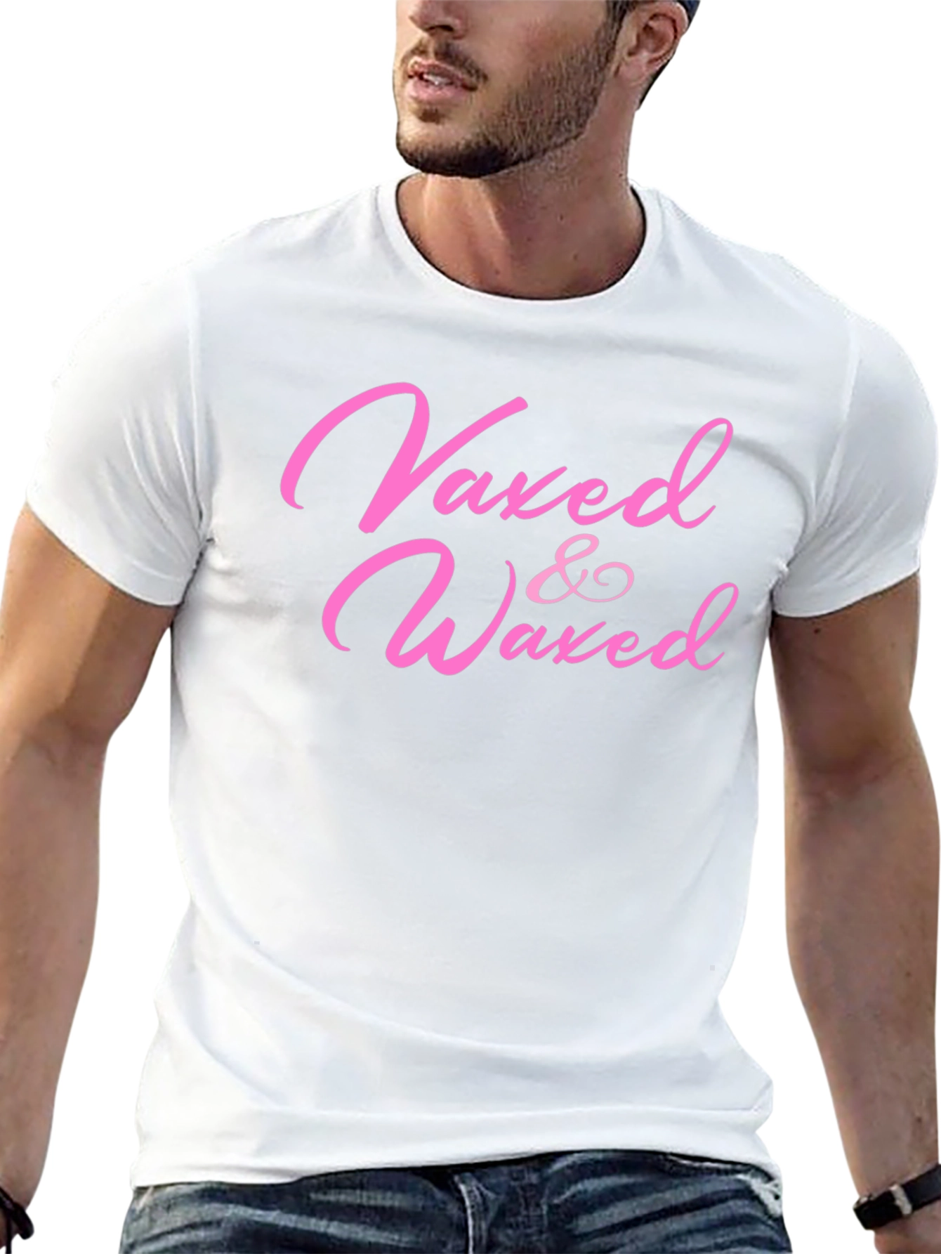 Black Vaxed & Waxed T-Shirt - Funny Vaccine Tee view 13